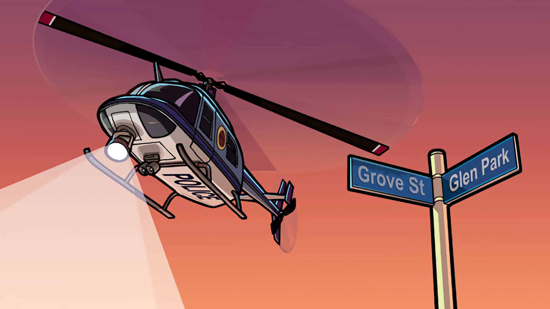 GTA SA 4K হেলিকপ্টার ওয়ালপেপার