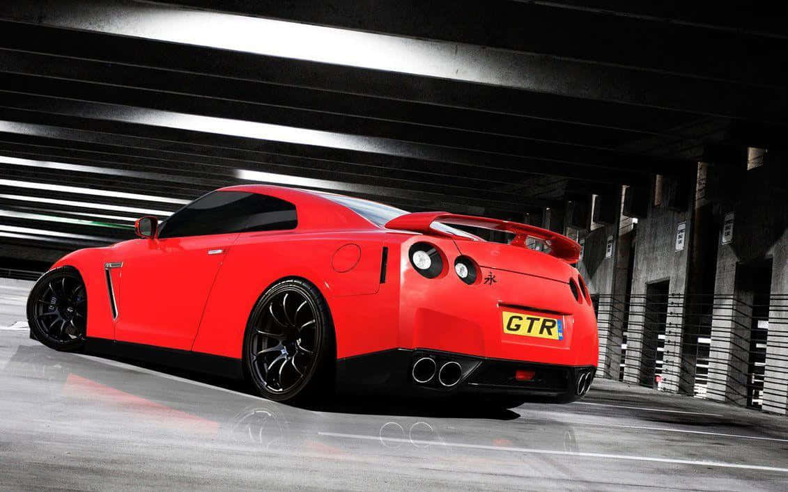 লাল GTR R35 ওয়ালপেপার