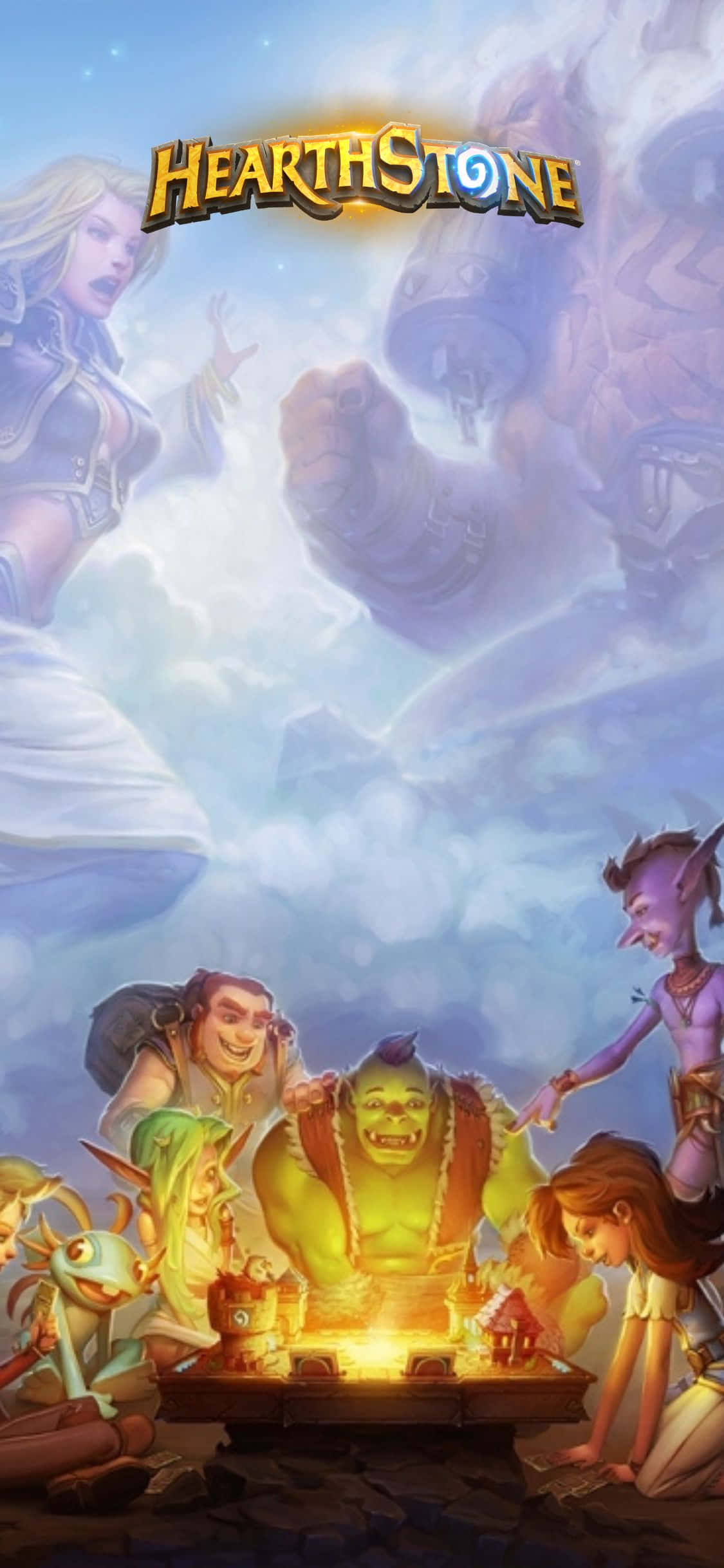 শিরোনাম: Hearthstone iPhone XS ওয়ালপেপারের সাথে মহাকাব্যিক যুদ্ধে লিপ্ত হোন ওয়ালপেপার
