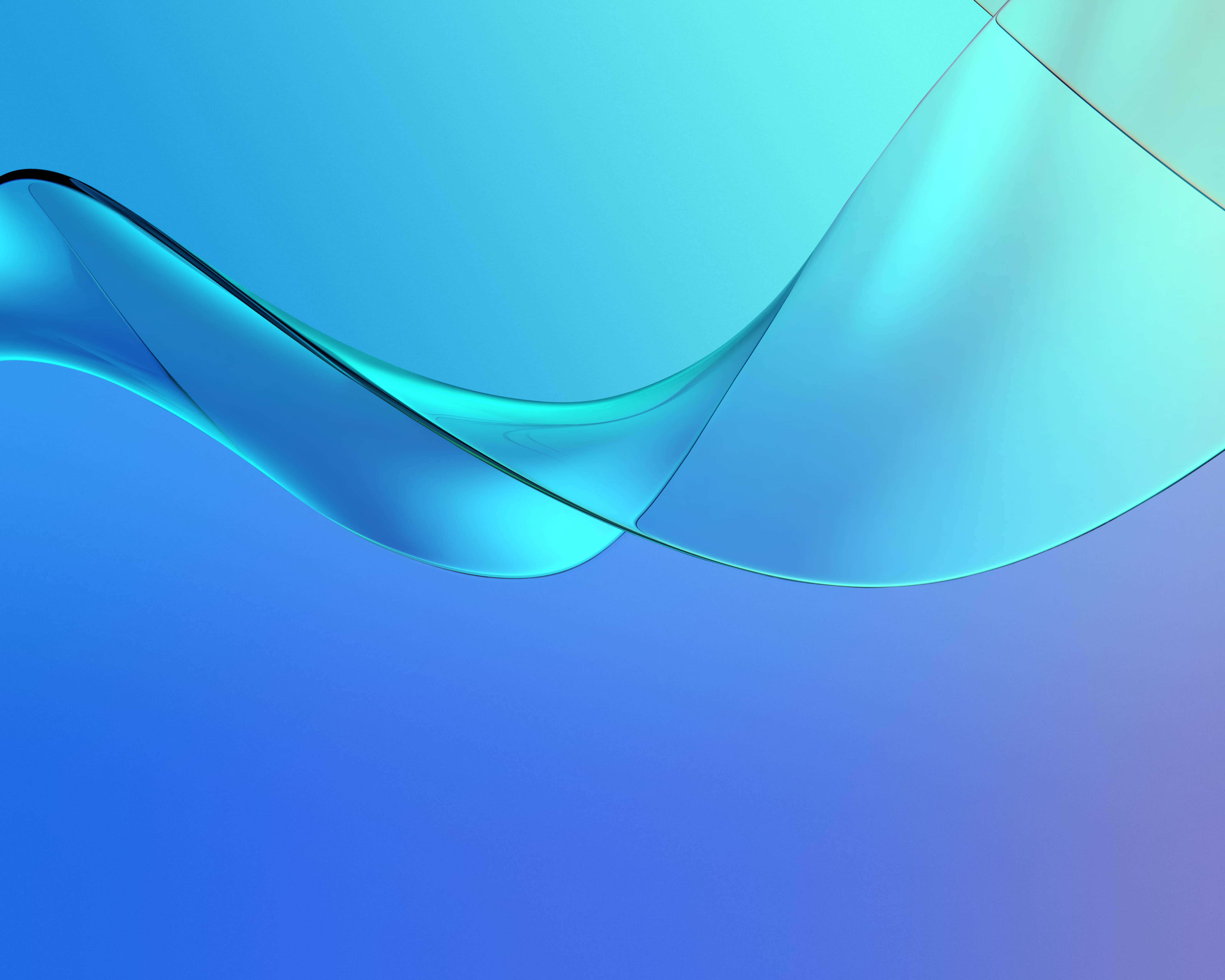 Huawei MediaPad M5 ব্লু কার্ভস ওয়ালপেপার
