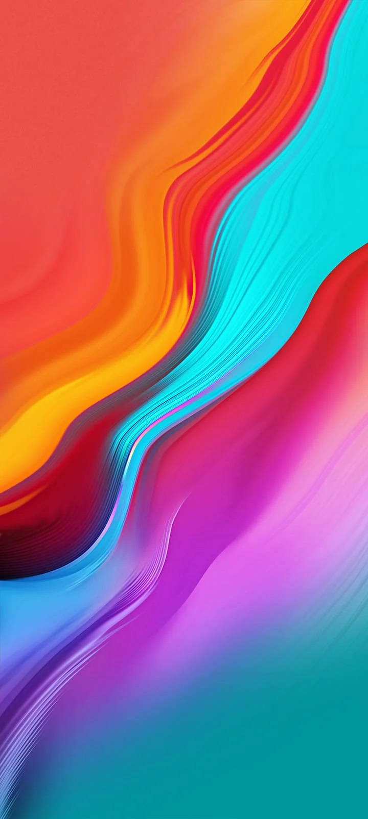 Infinix Smart 4 অ্যাবস্ট্রাক্ট রঙিন বক্ররেখা ওয়ালপেপার