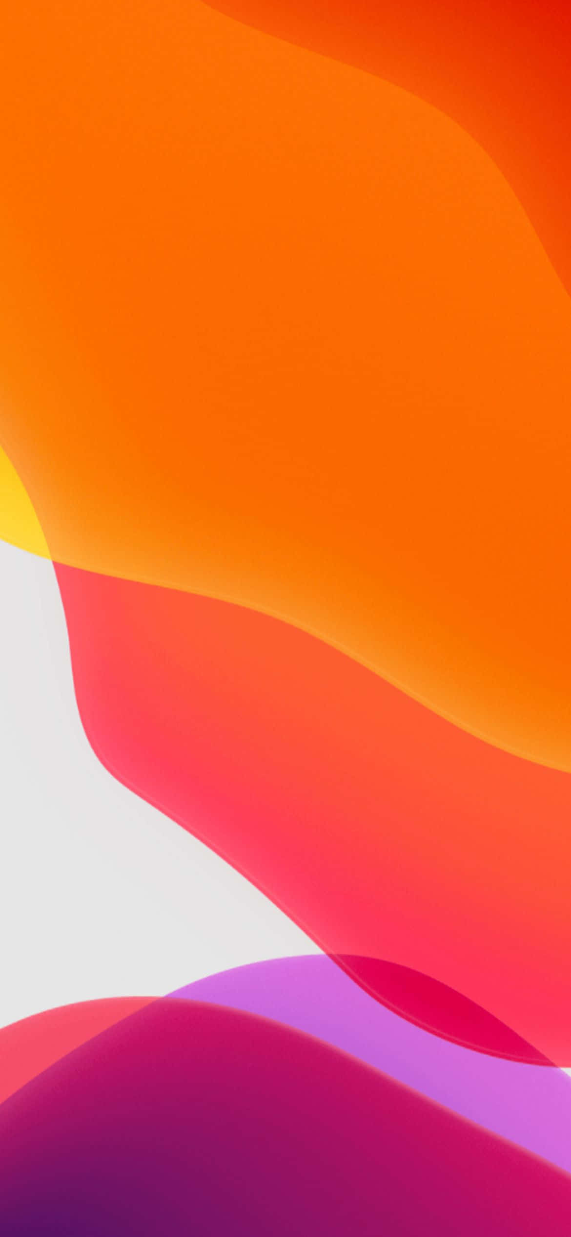 iOS 13 ওভারল্যাপিং কালার ব্যাকগ্রাউন্ড ওয়ালপেপার