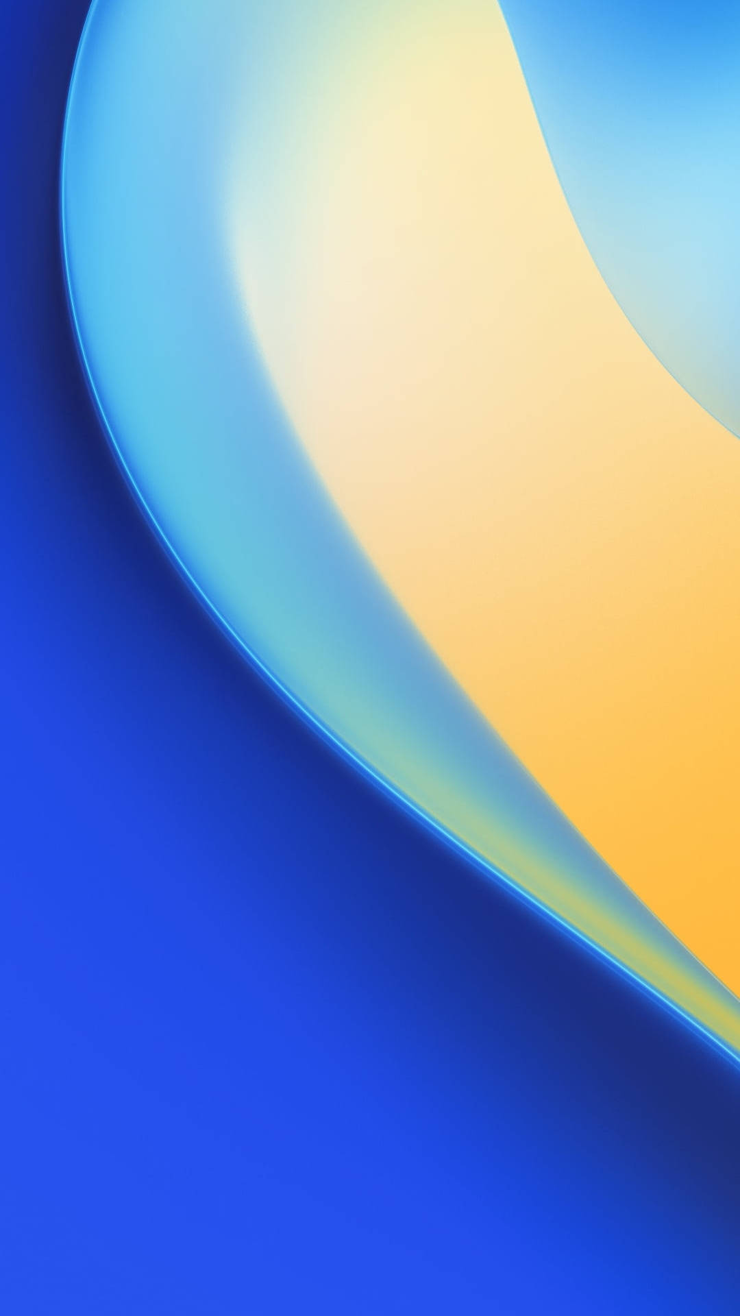 নীল বাঁকা রেখা iPhone 7 অরিজিনাল ওয়ালপেপার