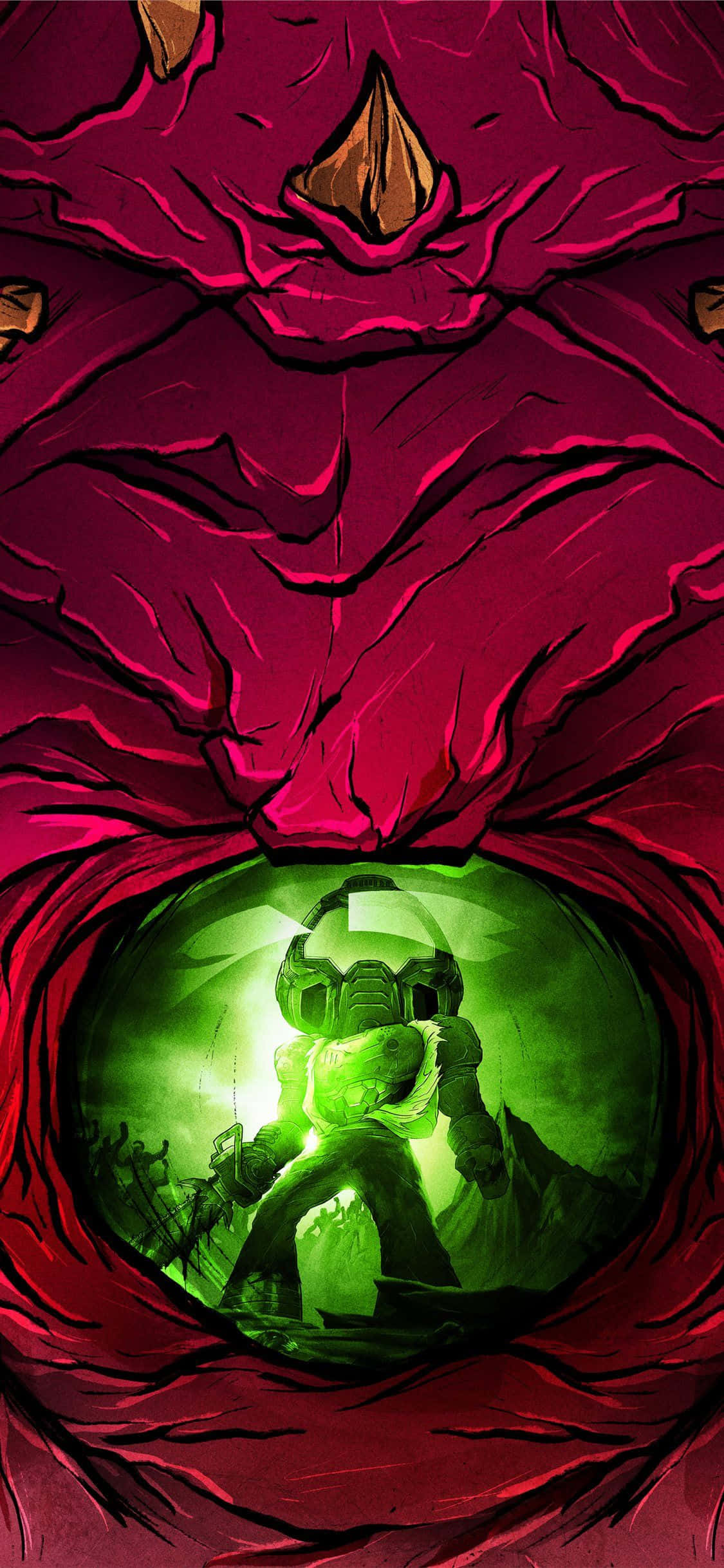 আপনার iPhone থেকে "Doom Eternal" অভিজ্ঞতার শক্তি আনলক করুন ওয়ালপেপার