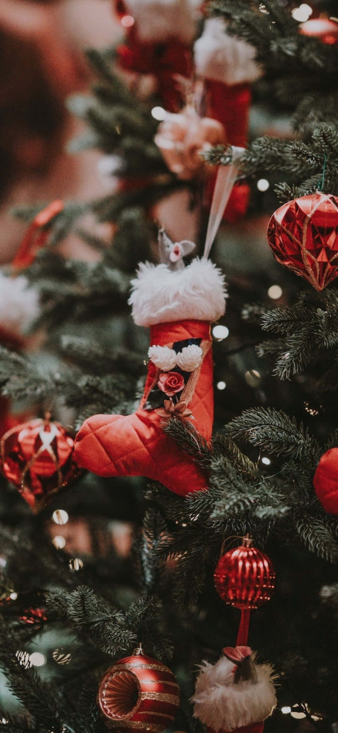 একটি মজার iPhone ব্যাকগ্রাউন্ডের সাথে ক্রিসমাস উদযাপন করুন ওয়ালপেপার
