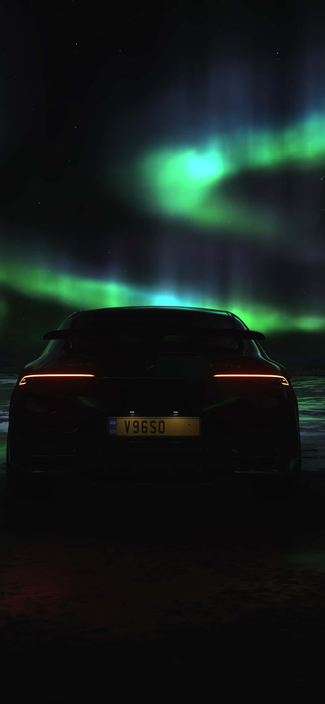 iPhone X Amg Gt-r ব্যাকগ্রাউন্ড ও নর্দান লাইট ওয়ালপেপার