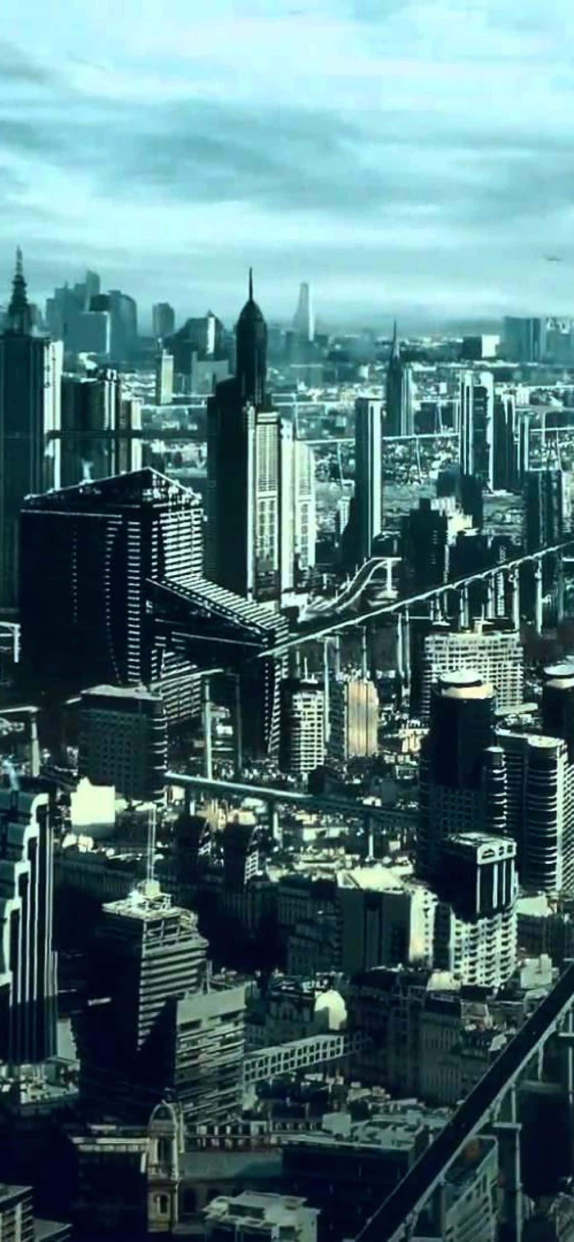iPhone X Civilization Beyond Earth ব্যাকগ্রাউন্ড ডার্ক বিল্ডিংস ওয়ালপেপার