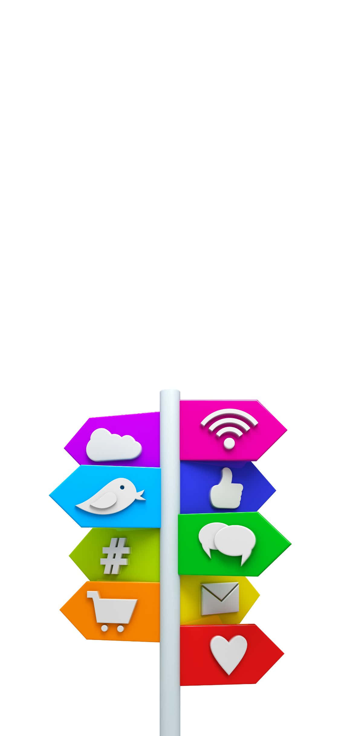 সংযোগের ঐক্য - iPhone X সামাজিক পটভূমি ওয়ালপেপার