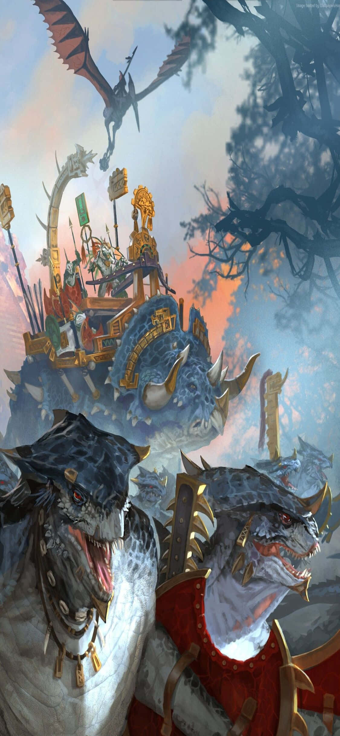 "iPhone X এবং Total War Warhammer এর সাথে আপনার যুদ্ধ-কৌশল নিয়ে যান পরবর্তী স্তরে" ওয়ালপেপার