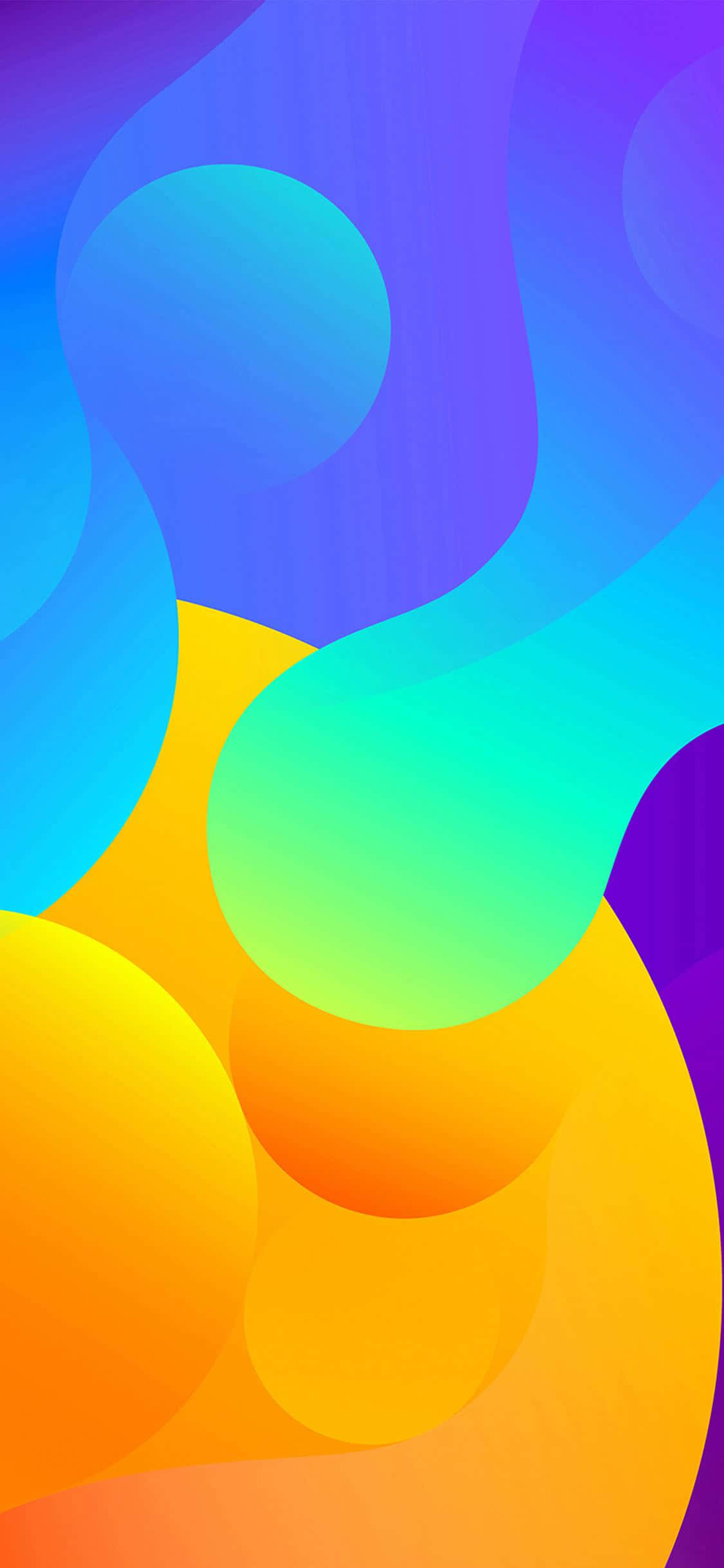 iPhone X অ্যাবস্ট্রাক্ট পেইন্ট ব্লব ওয়ালপেপার