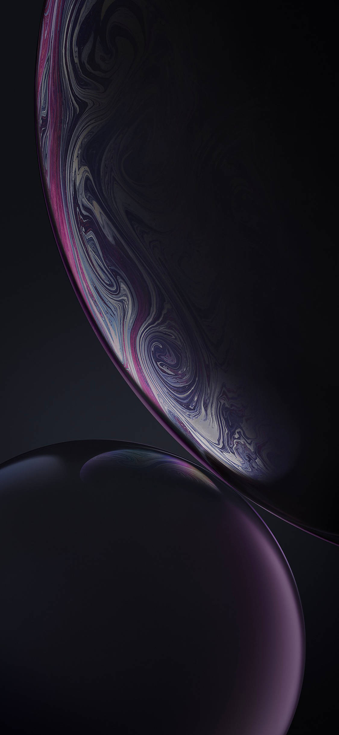 আপনার iPhone XR-এ রঙিন বুদবুদ উপভোগ করুন ওয়ালপেপার