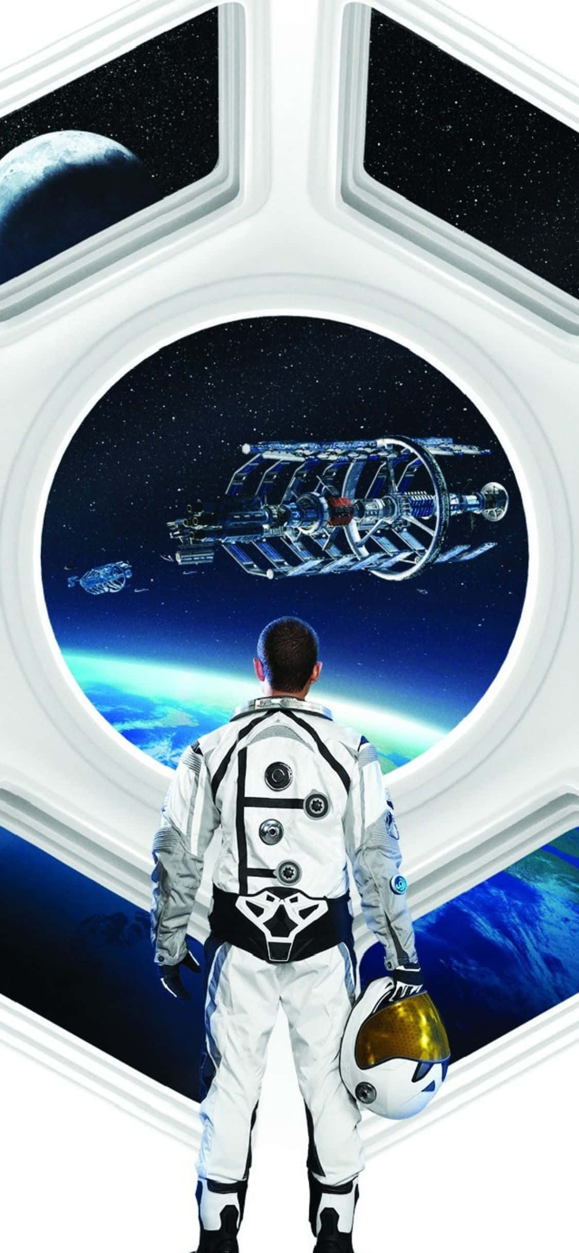 iPhone XS Civilization Beyond Earth মহাকাশচারী পটভূমি ওয়ালপেপার