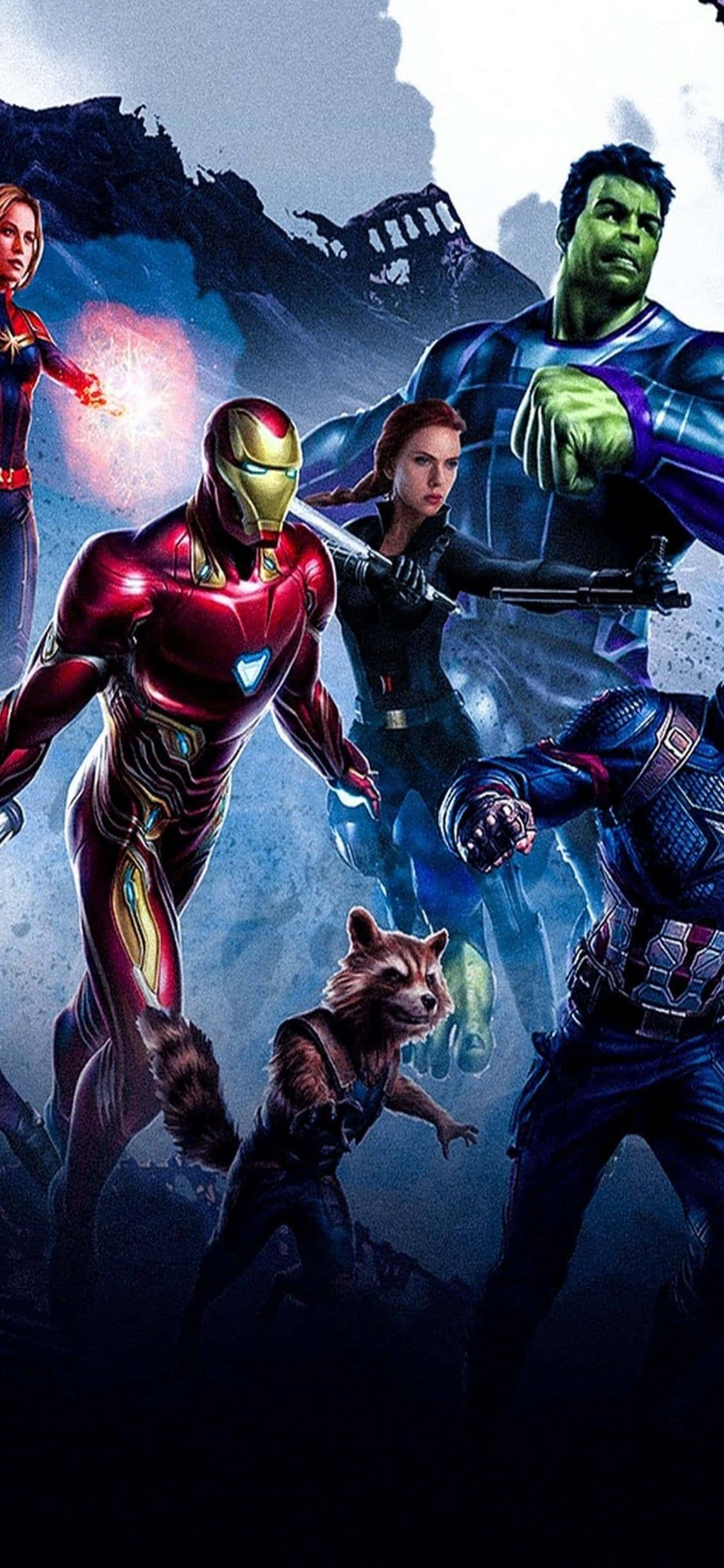 “iPhone Xs-এ Marvel’s Avengers-এর শক্তি” ওয়ালপেপার