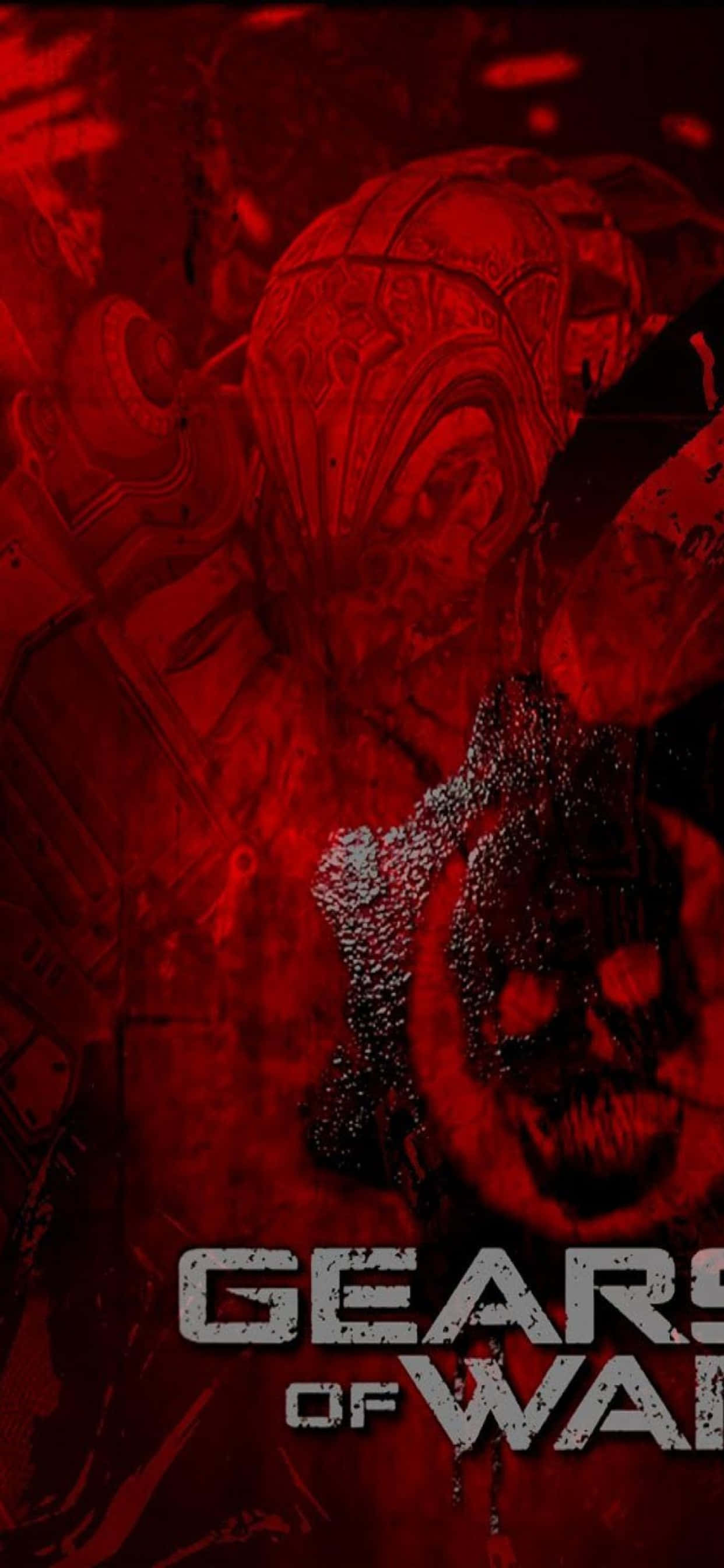 iPhone XS Max Gears Of War 5 লাল পোস্টার ব্যাকগ্রাউন্ড ওয়ালপেপার