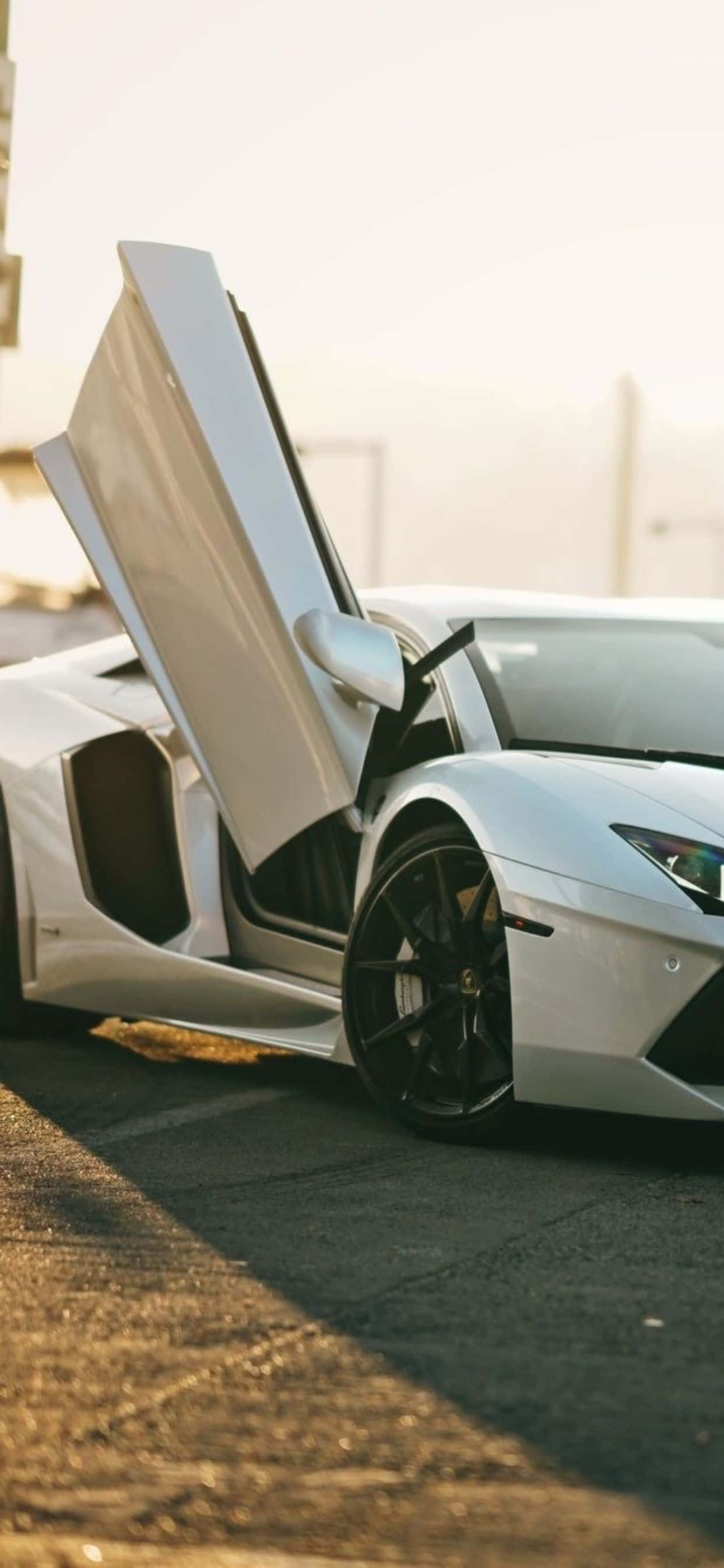 iPhone XS Max Lamborghini Aventador Roadster ব্যাকগ্রাউন্ড ওয়ালপেপার
