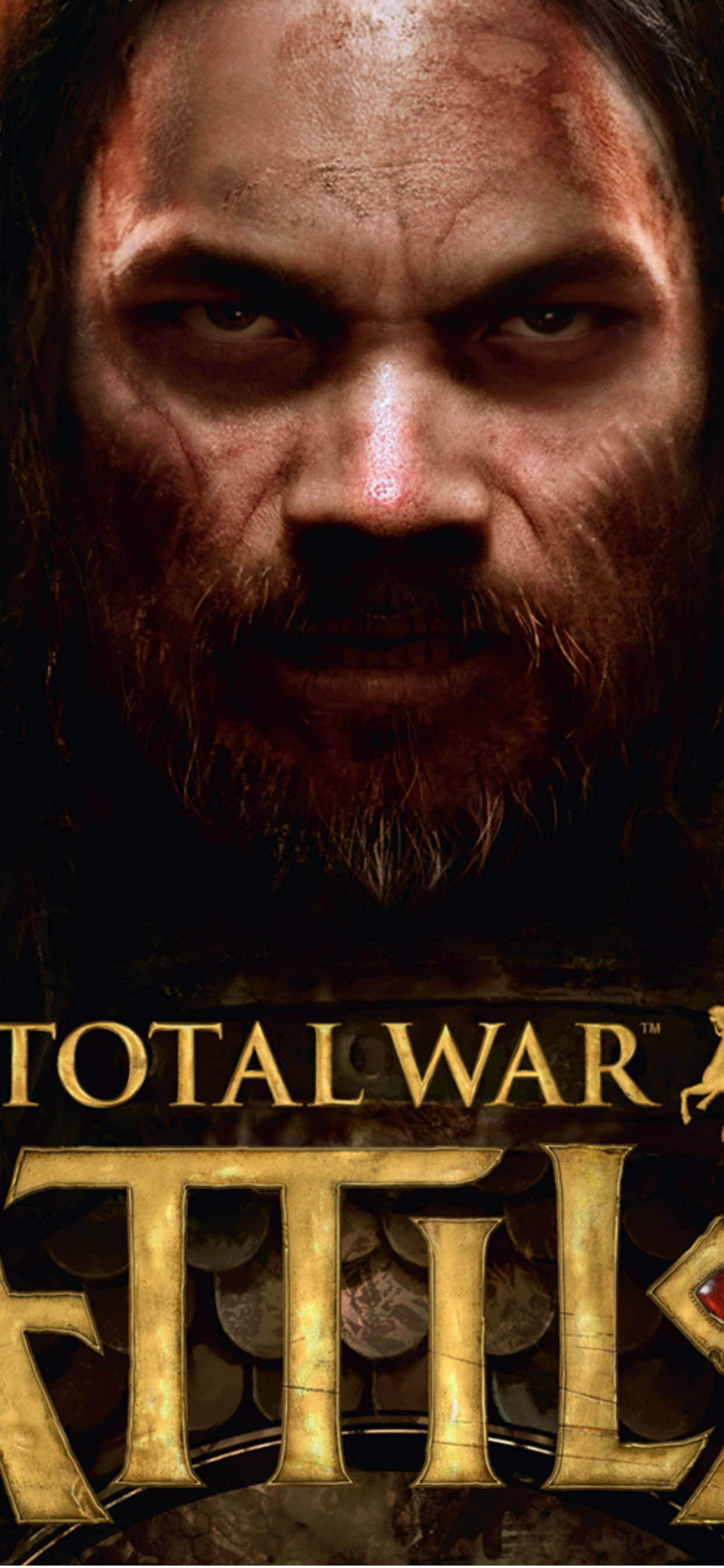 iPhone XS Max Total War Attila ক্লোজ আপ ব্যাকগ্রাউন্ড ওয়ালপেপার