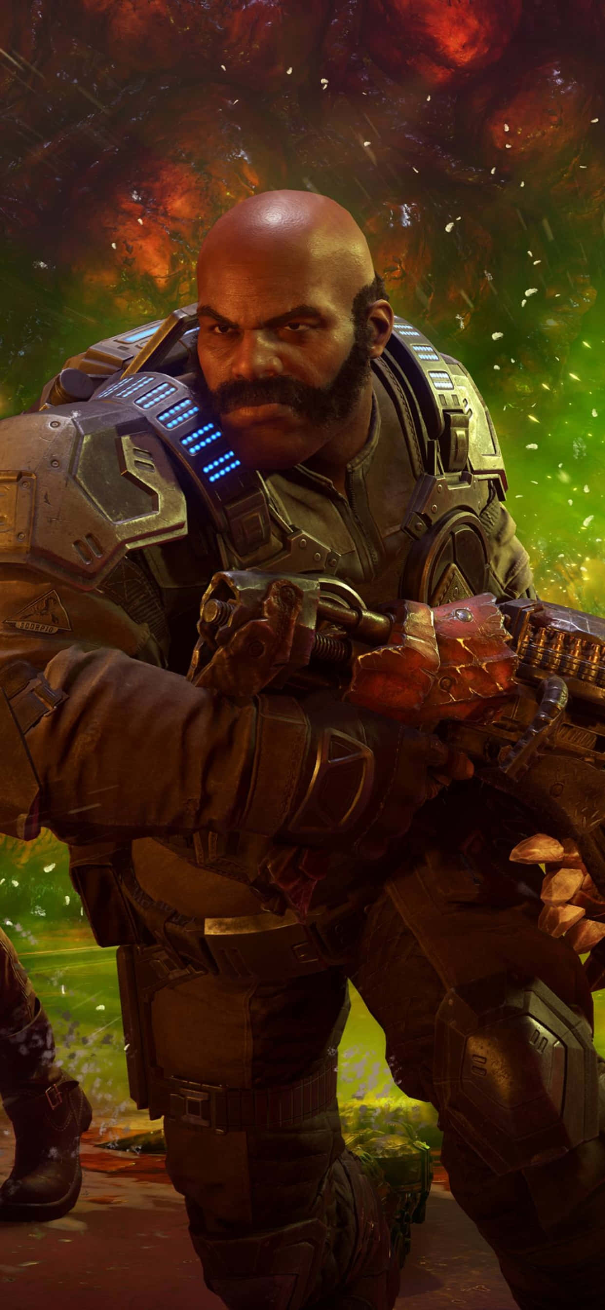 iPhone XS Max Gears of War 5 Jeremiah Keegan ব্যাকগ্রাউন্ড ওয়ালপেপার