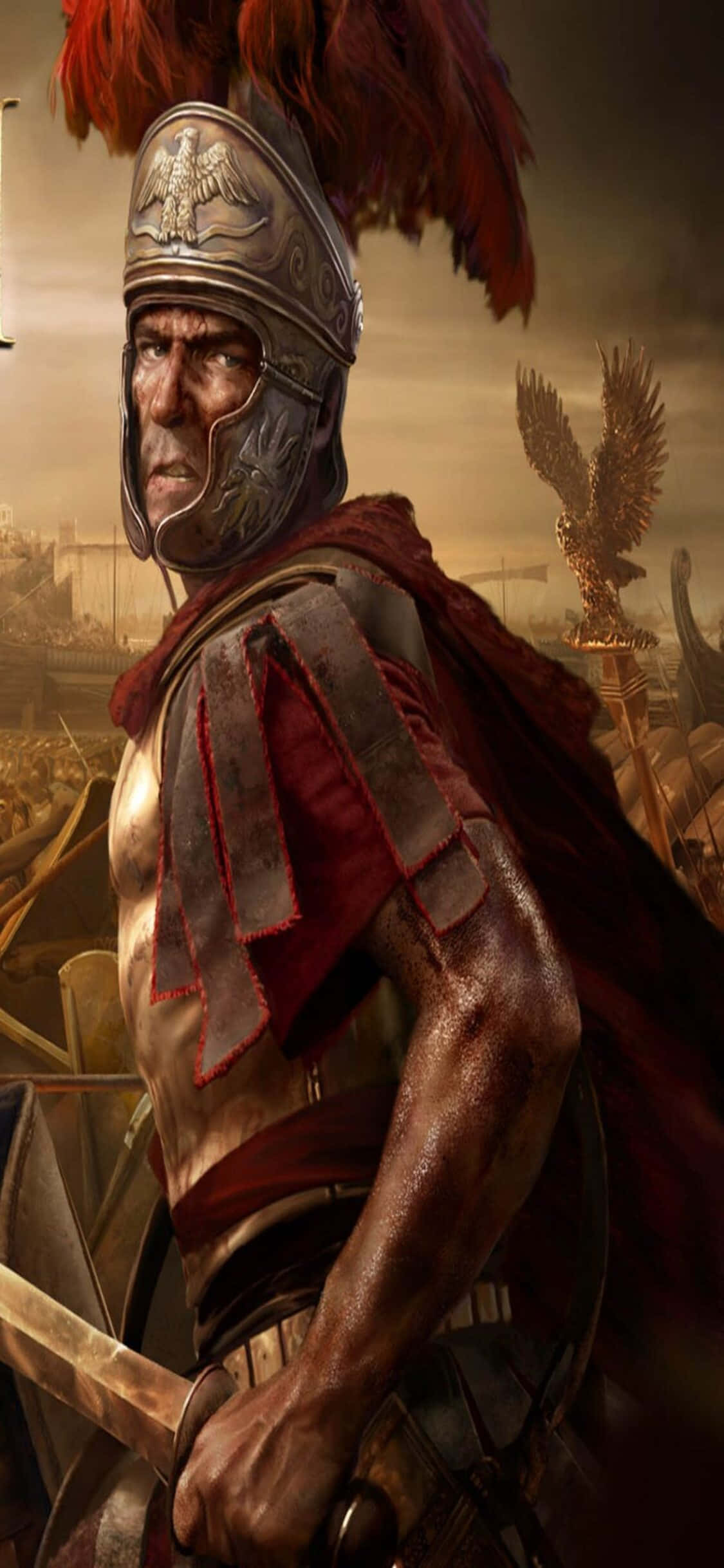iPhone Xs-এ Total War Rome 2-এ মহাকাব্যিক যুদ্ধে লিপ্ত হওয়া ওয়ালপেপার