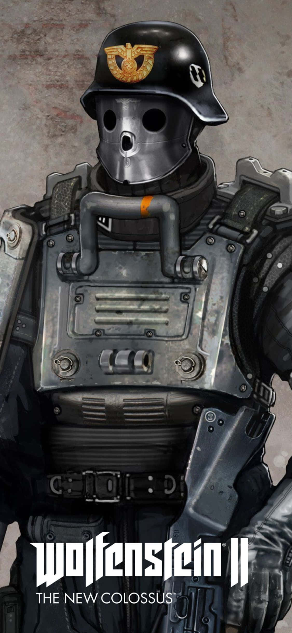 iPhone Xs Wolfenstein II টহল সৈনিক ব্যাকগ্রাউন্ড ওয়ালপেপার