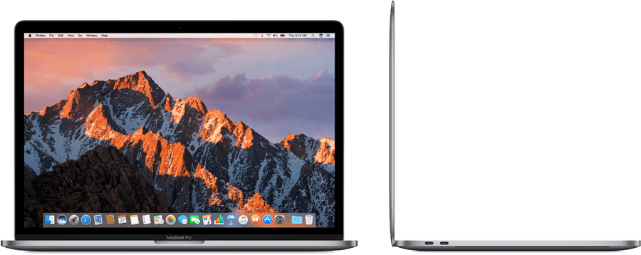 Mac Book Pro সামনের ও পাশের দৃশ্য ওয়ালপেপার
