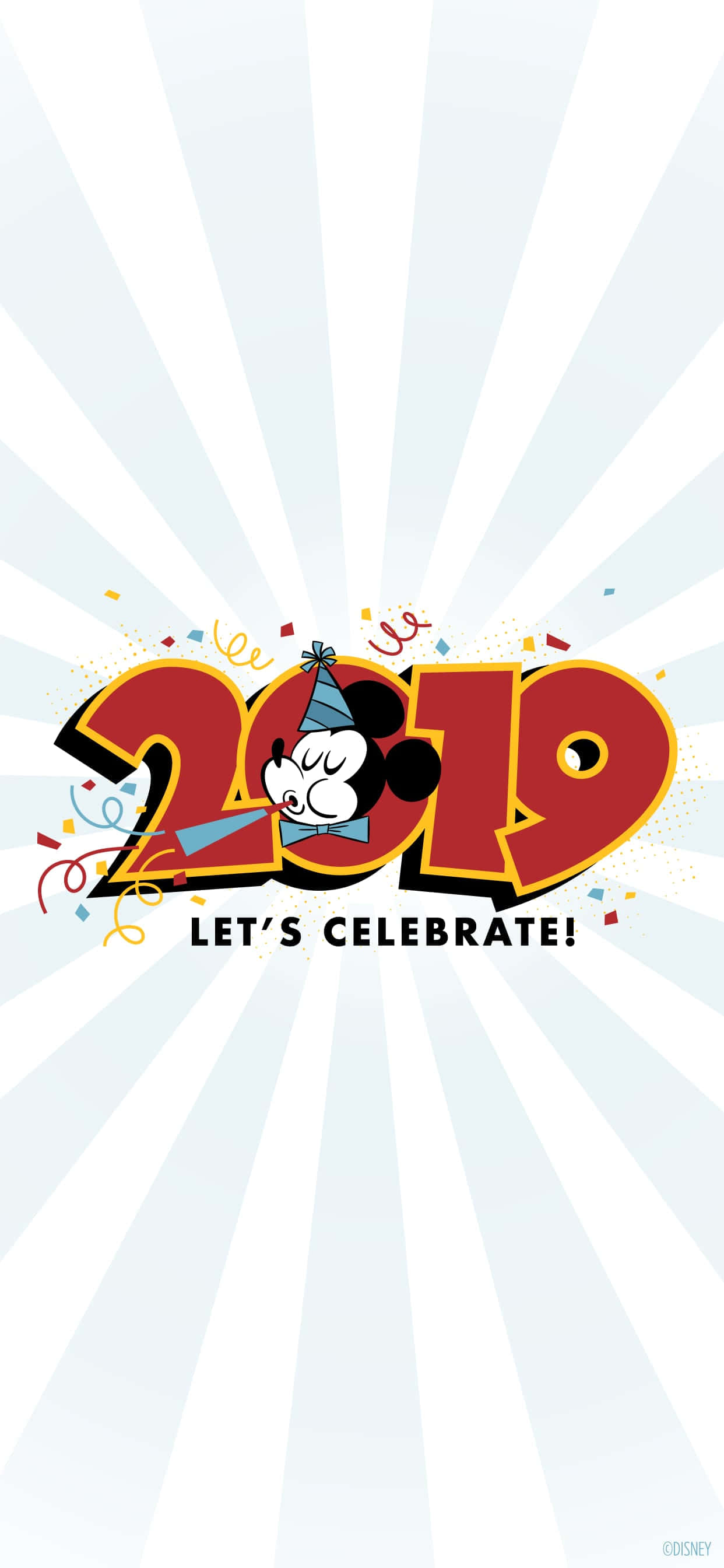 Mickey Mouse-এর সাথে নতুন বছর উদযাপন করুন! ওয়ালপেপার
