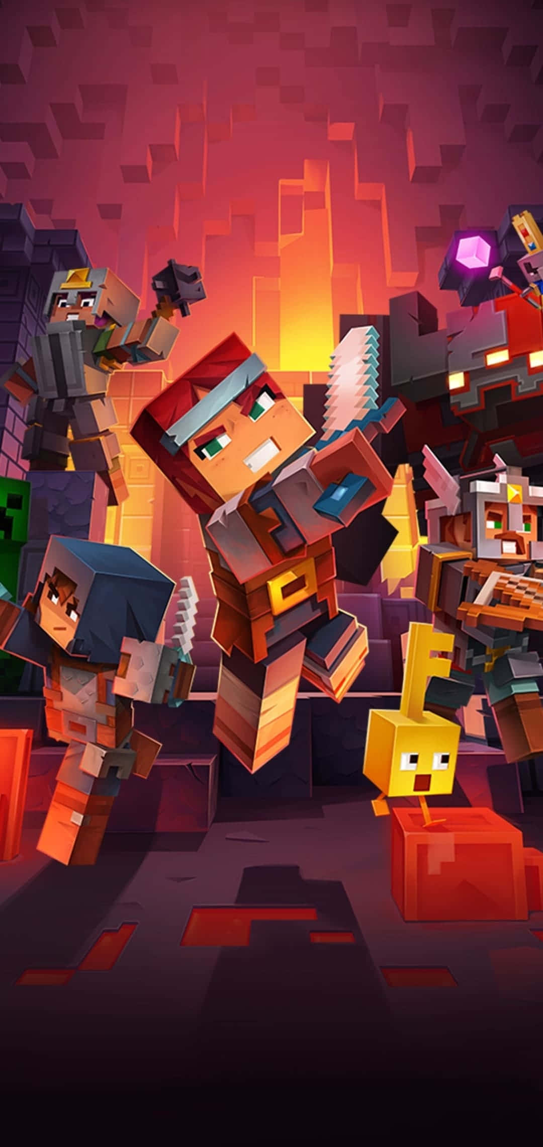প্রমোশনাল পোস্টার পিক্সেল ৩ Minecraft ব্যাকগ্রাউন্ড ওয়ালপেপার