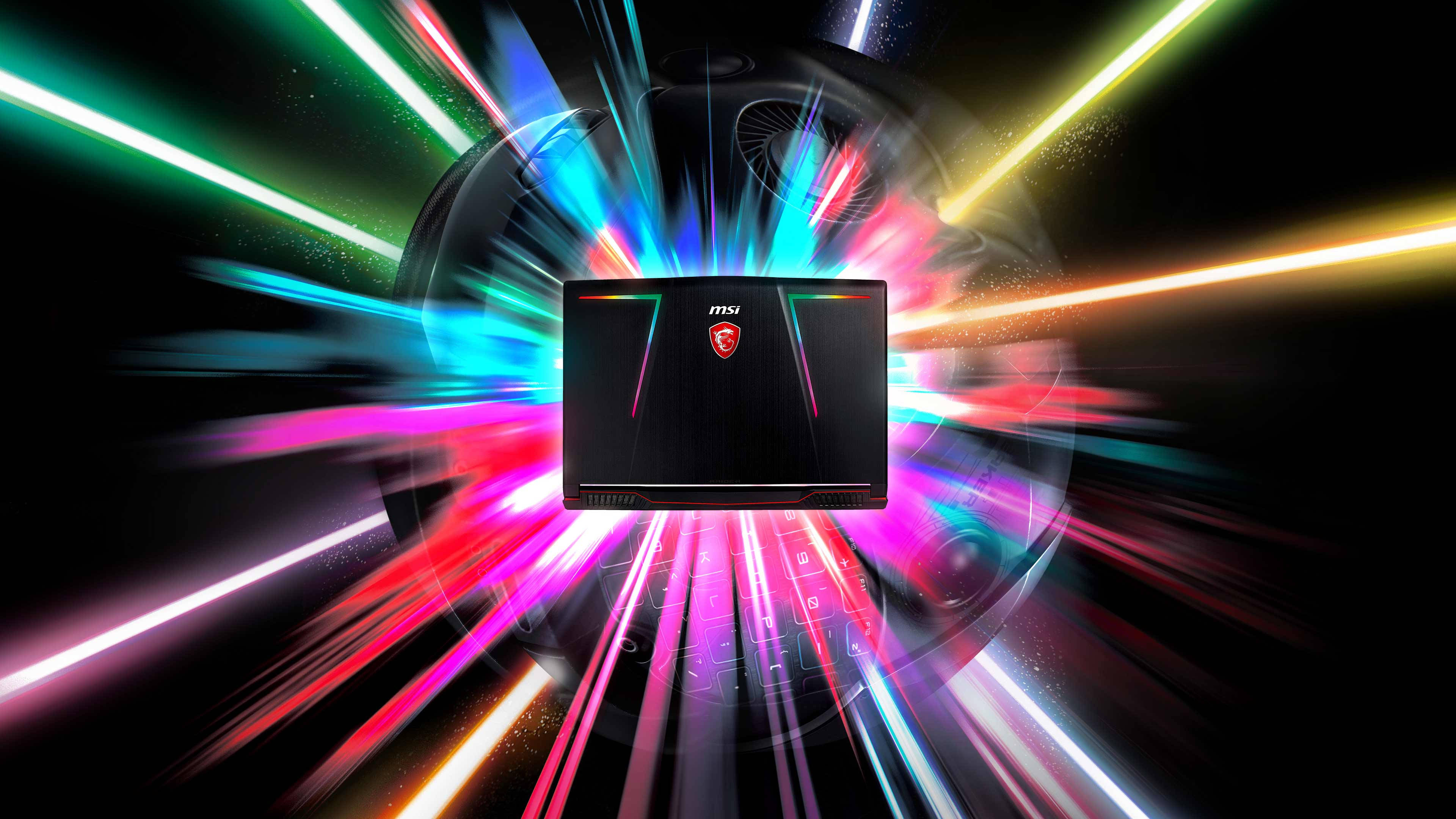MSI ল্যাপটপ RGB 4K ওয়ালপেপার