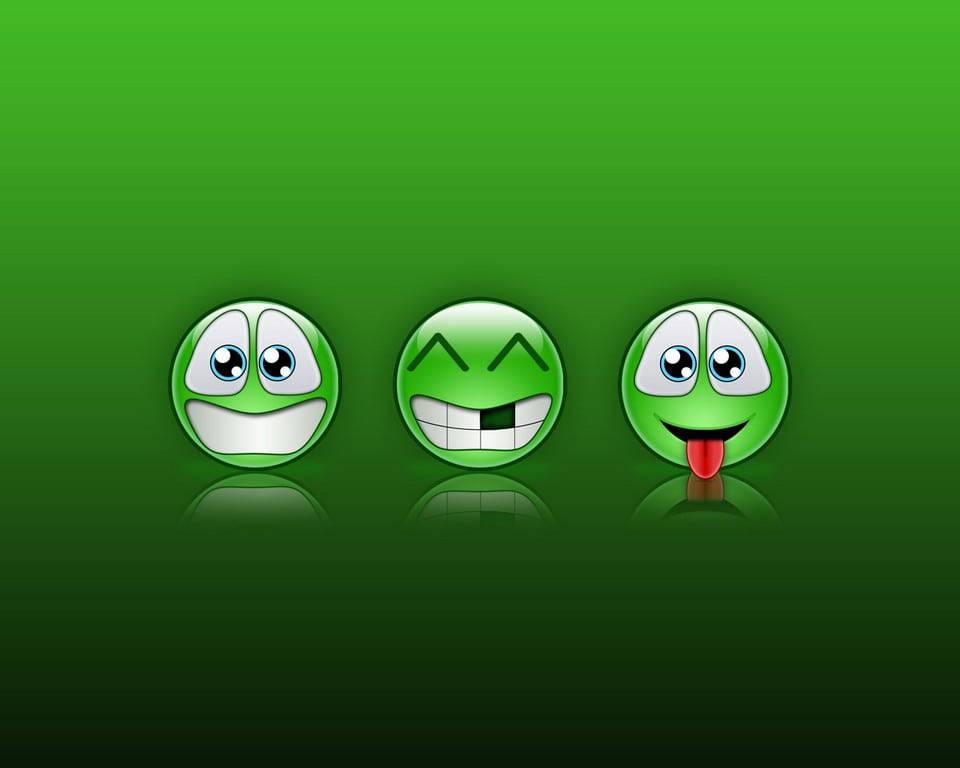 MSN মেসেঞ্জার সবুজ ইমোজি ওয়ালপেপার