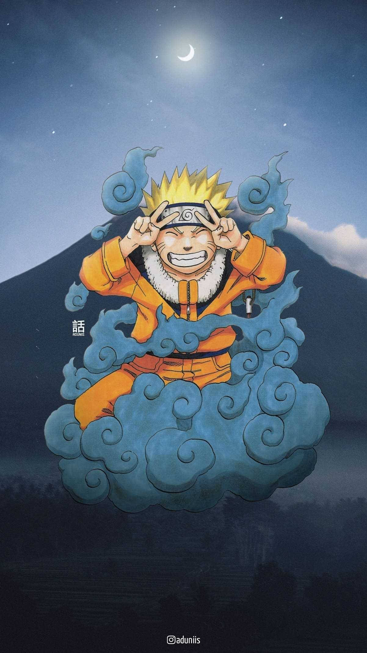 Naruto মোবাইল 4K মেঘের ওপর ওয়ালপেপার