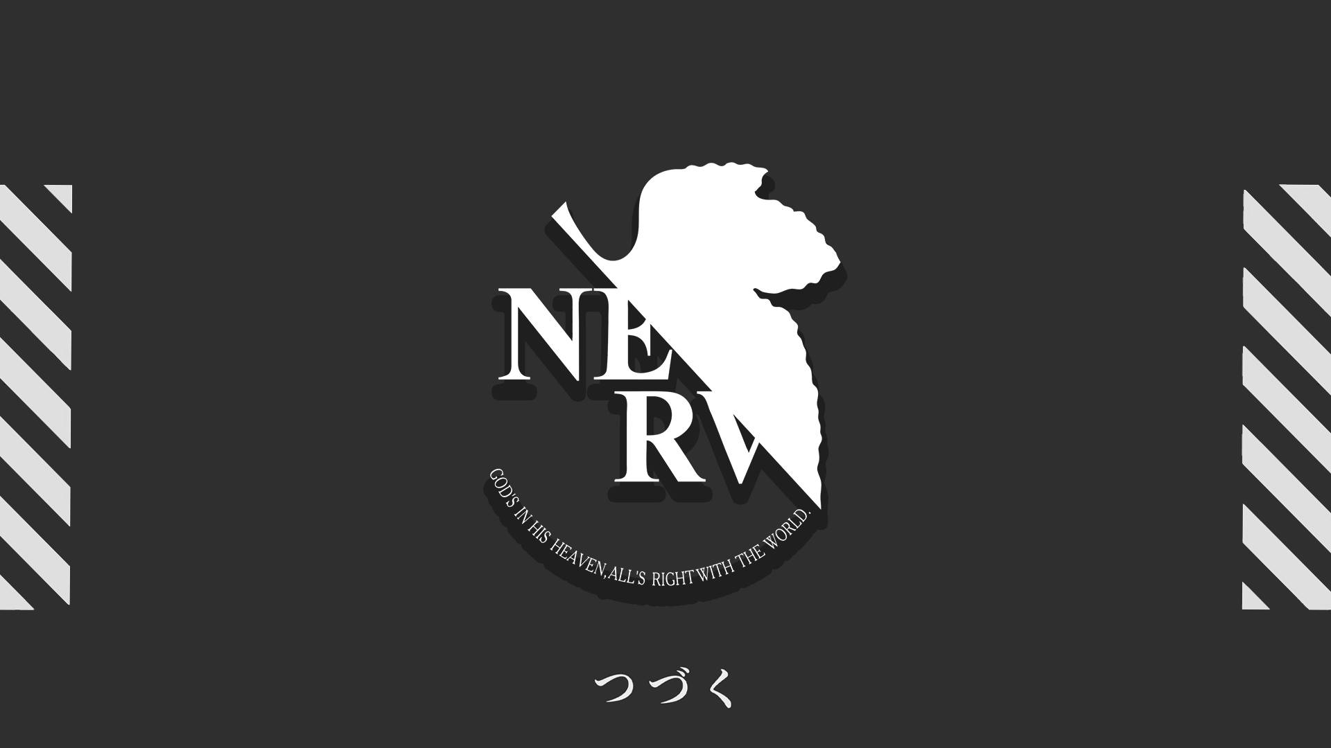 NERV প্রতীক ইভাঞ্জেলিয়ন 4K ওয়ালপেপার