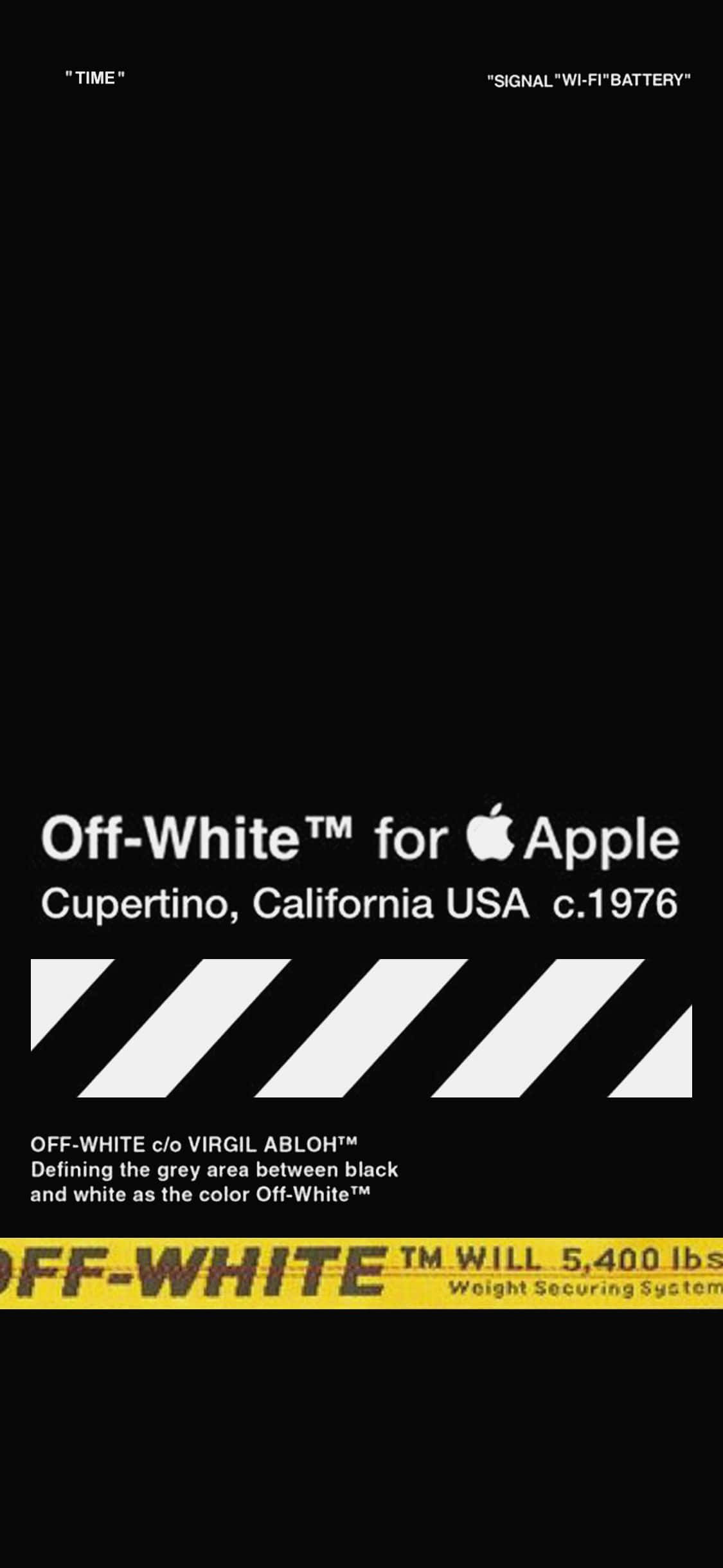 সম্পূর্ণ নতুন Off White iPhone 11 এর স্টাইলিশ এবং আধুনিক ডিজাইন ওয়ালপেপার
