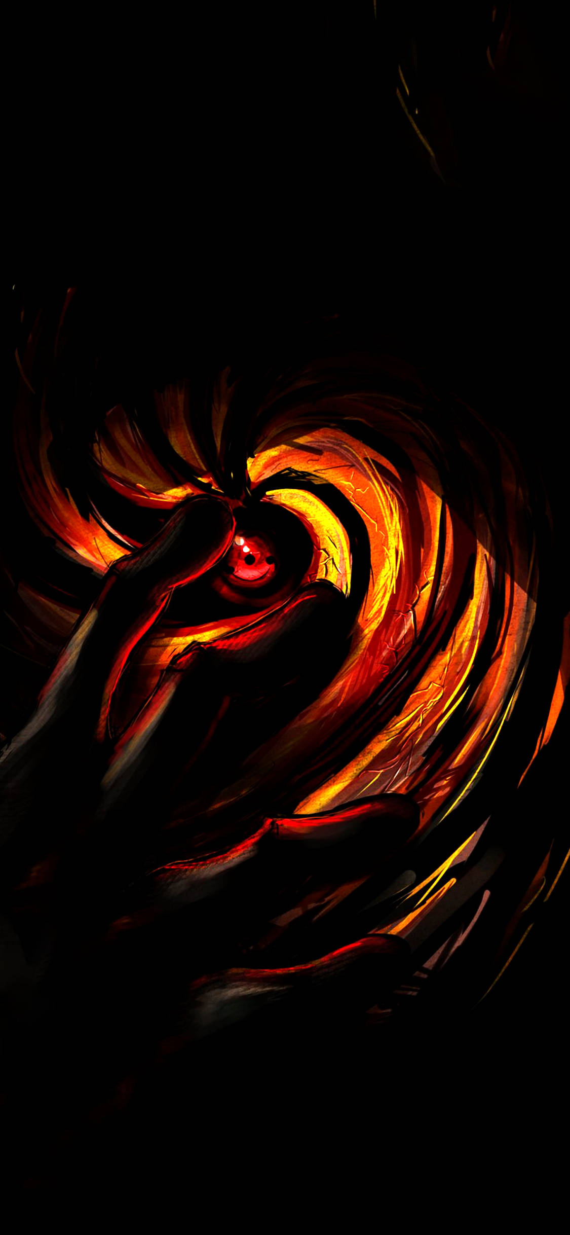 OLED Naruto Sharingan ওয়ালপেপার