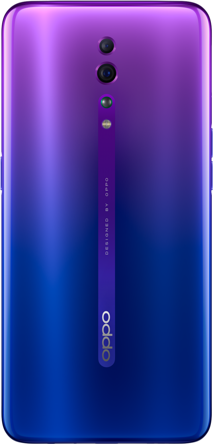 Oppo স্মার্টফোন বেগুনি গ্রেডিয়েন্ট ব্যাক ক্যামেরা ডিজাইন ওয়ালপেপার