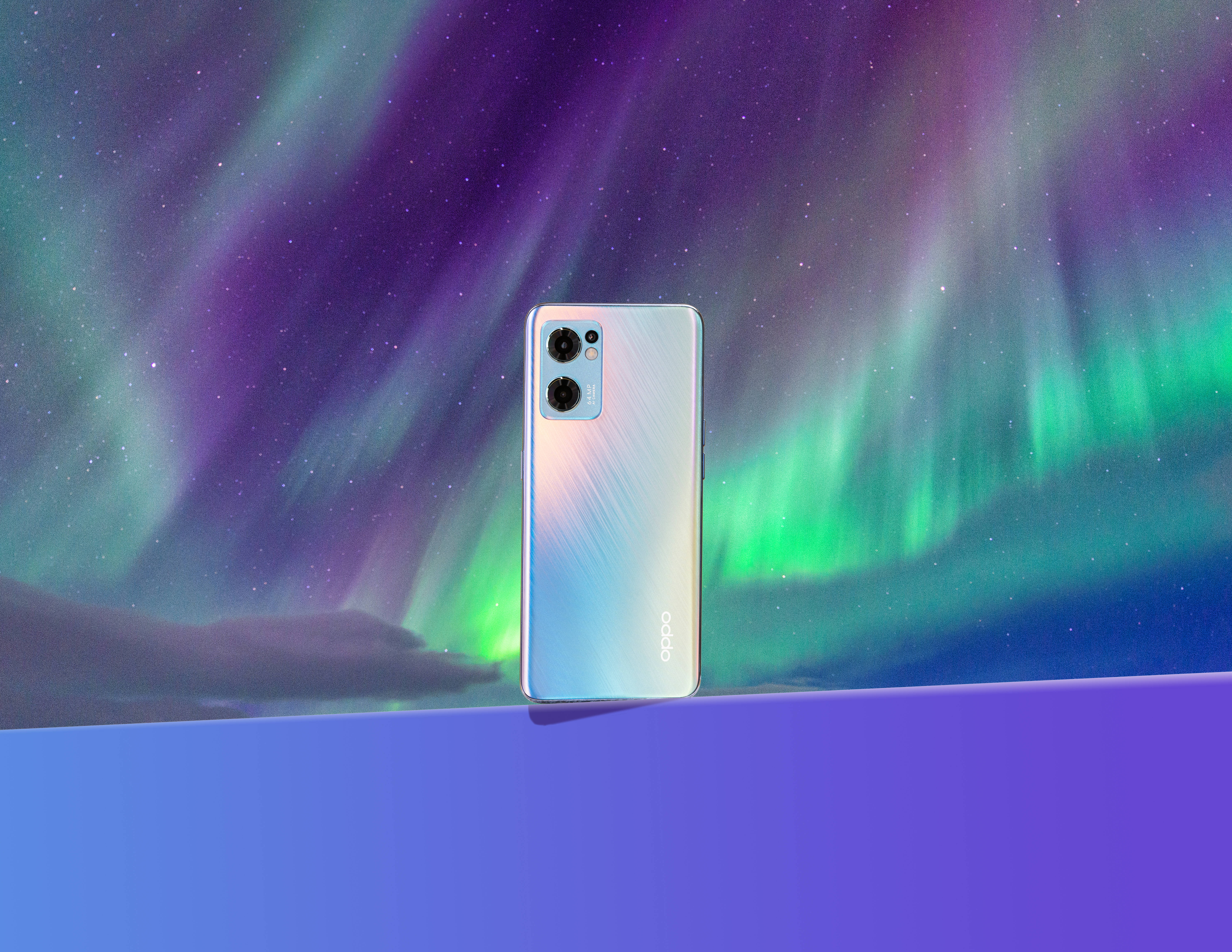 Oppo স্মার্টফোন নর্দান লাইটস ওয়ালপেপার
