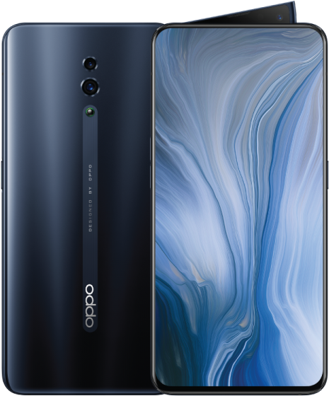 Oppo স্মার্টফোন নীল মার্বেল ডিজাইন ওয়ালপেপার