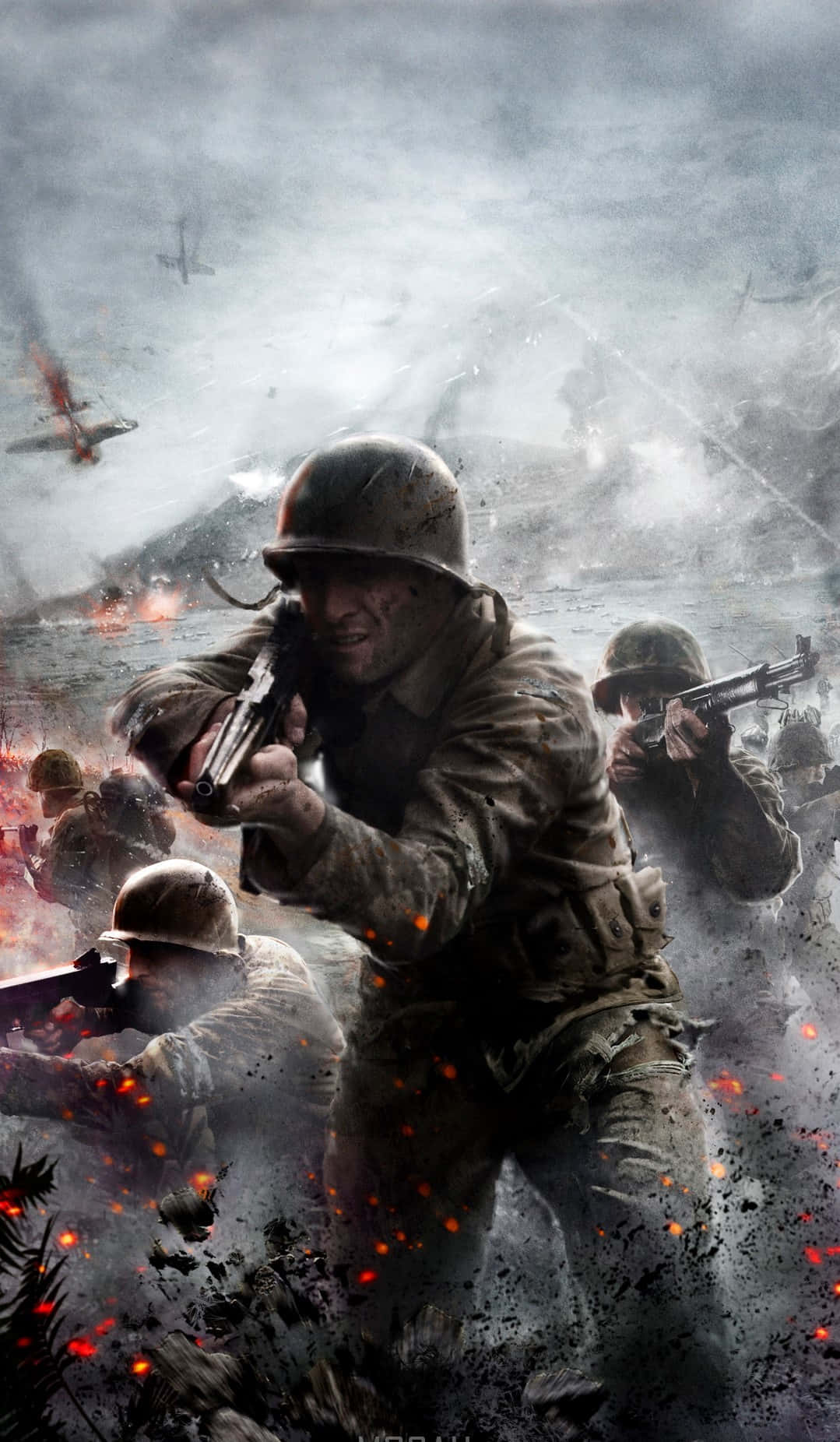 Pixel 3xl Battlefield 1 ব্যাকগ্রাউন্ড ছাই পরিবেশে সৈন্য ওয়ালপেপার