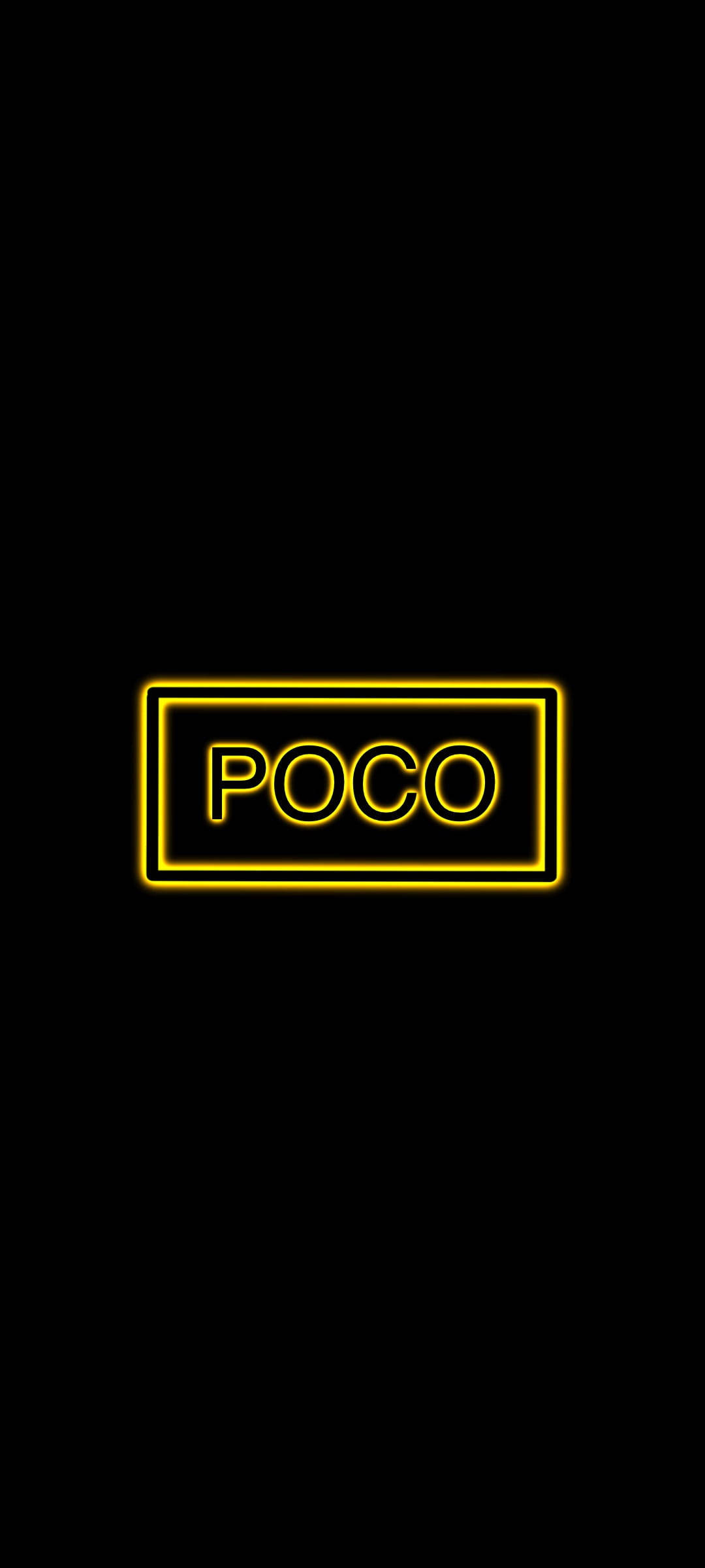 POCO X2 হলুদ ফন্ট ওয়ালপেপার
