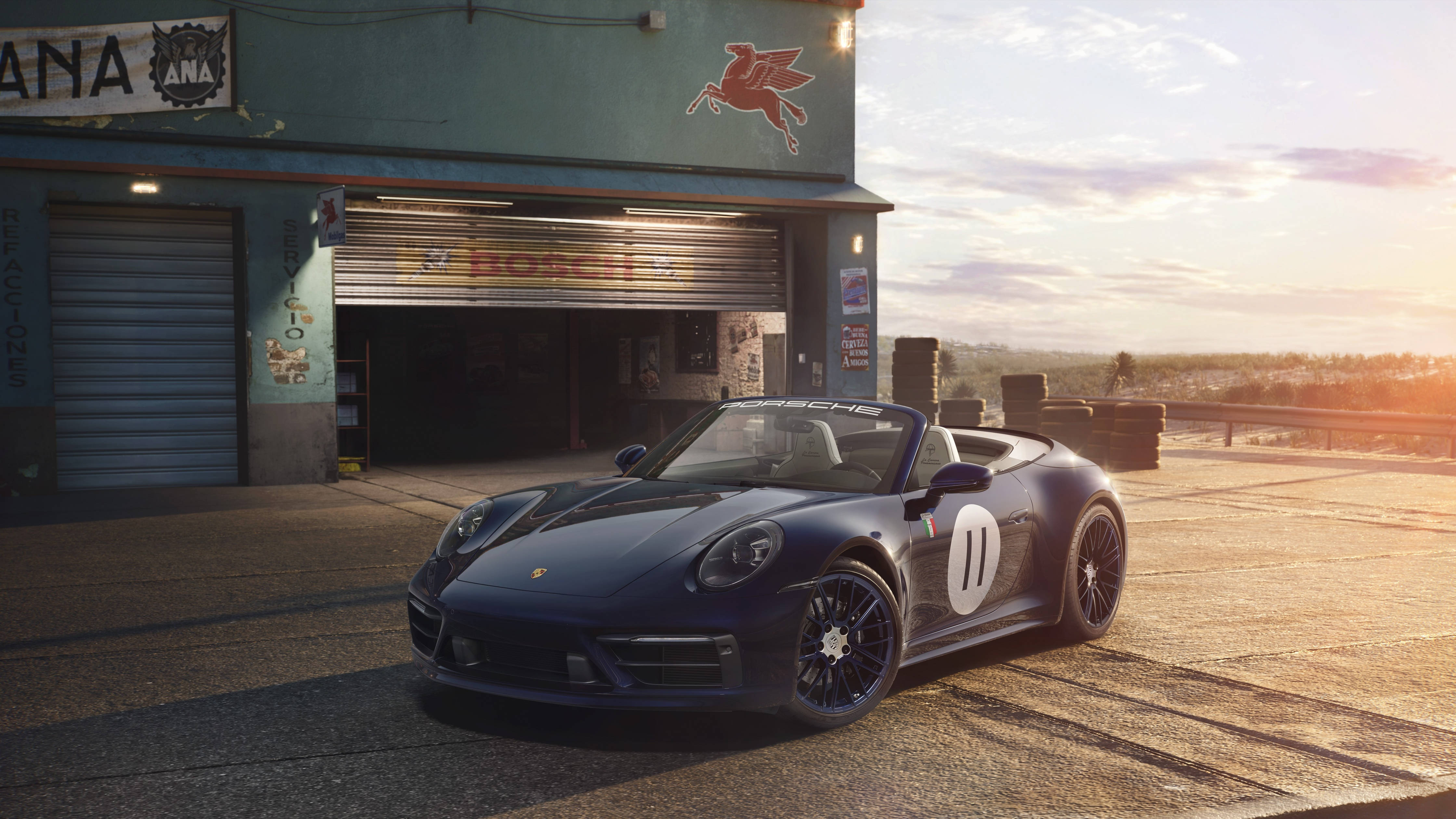 Porsche 911 S Cabriolet 4K ল্যাপটপ কার ওয়ালপেপার