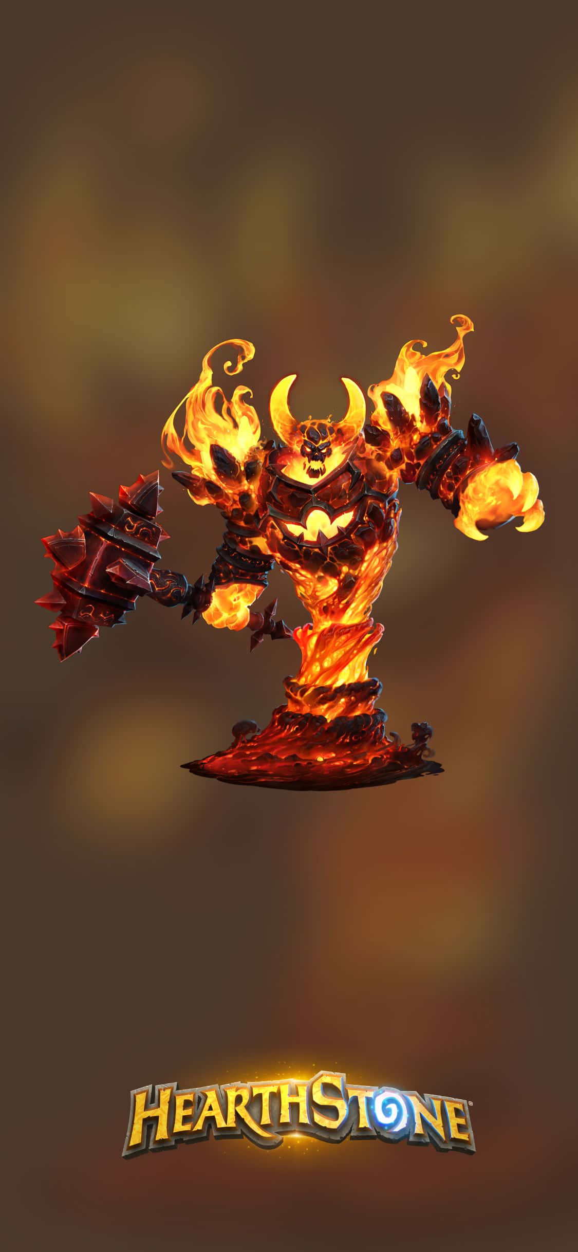 Ragnaros the Firelord iPhone XS Hearthstone ব্যাকগ্রাউন্ড ওয়ালপেপার