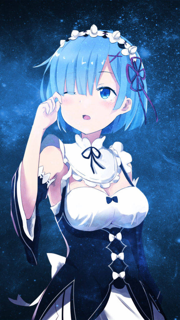 Re:Zero-এর রেম সহ গ্যালাক্সি ফোন ব্যাকগ্রাউন্ড ওয়ালপেপার