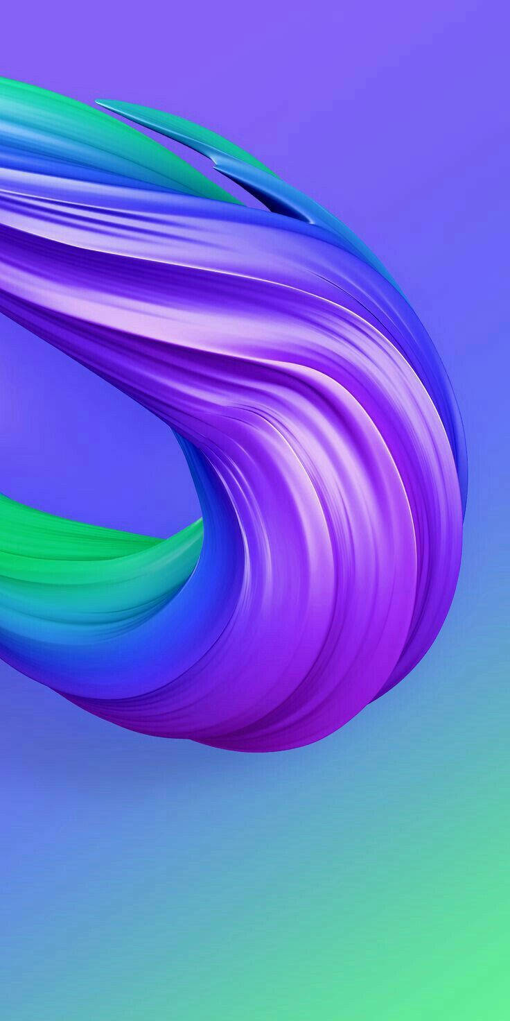 Redmi 9 বেগুনি সবুজ বিনুনি ওয়ালপেপার