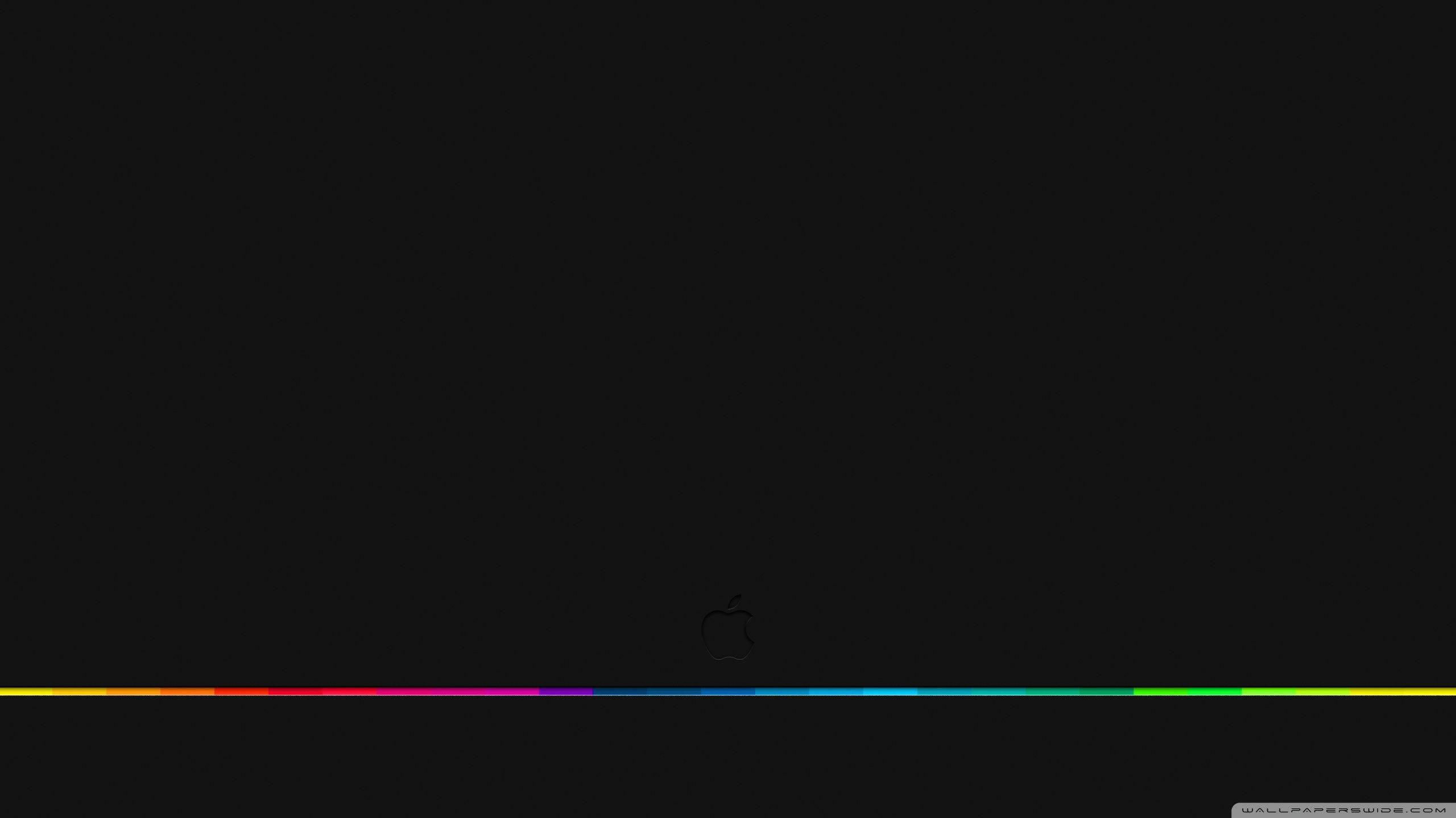 RGB 4K লাইন অ্যাপল লোগো ওয়ালপেপার