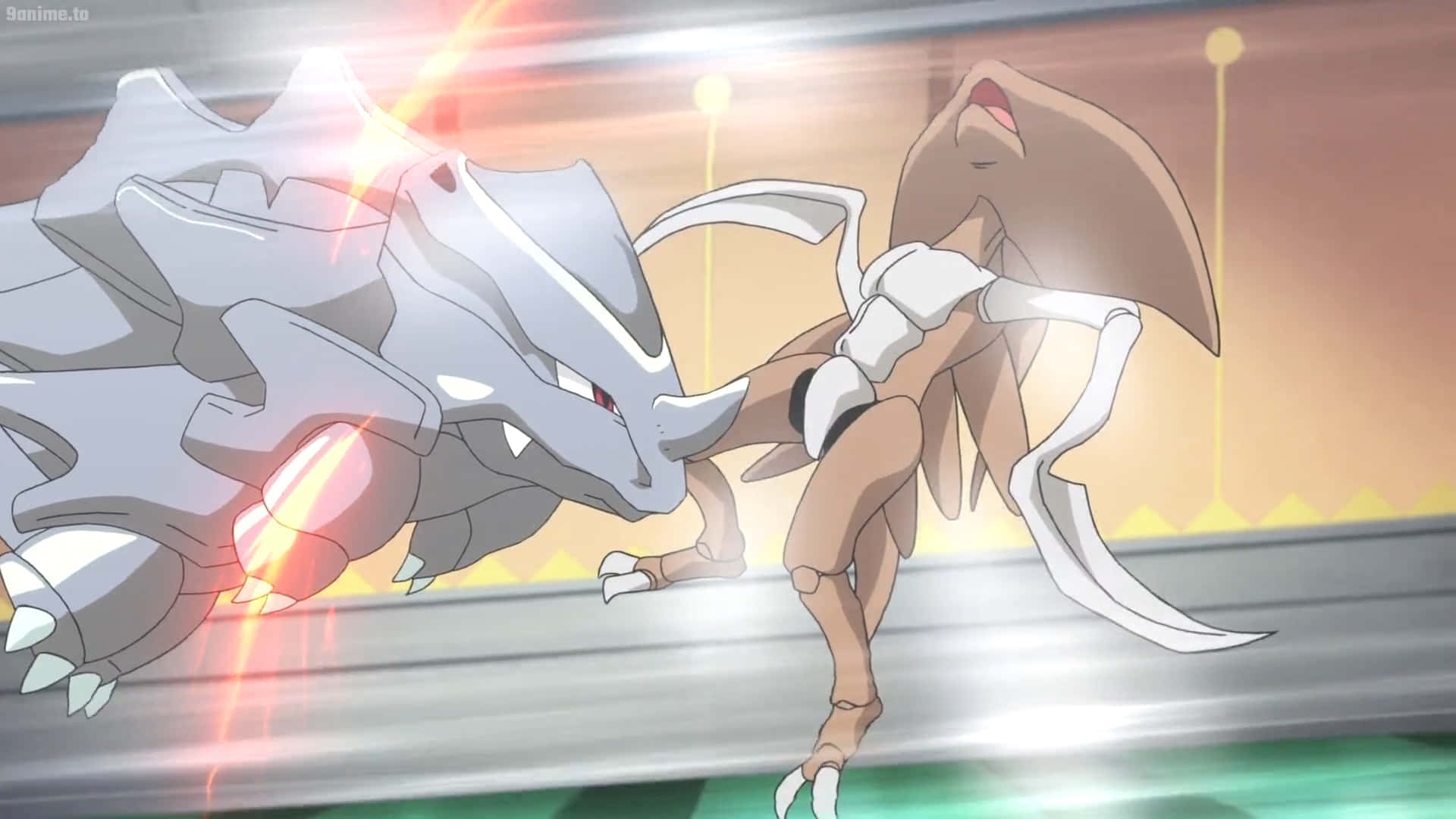 Rhyhorn বনাম Kabutops ওয়ালপেপার