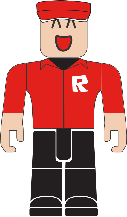 Roblox চরিত্র লাল শার্ট R লোগো ওয়ালপেপার
