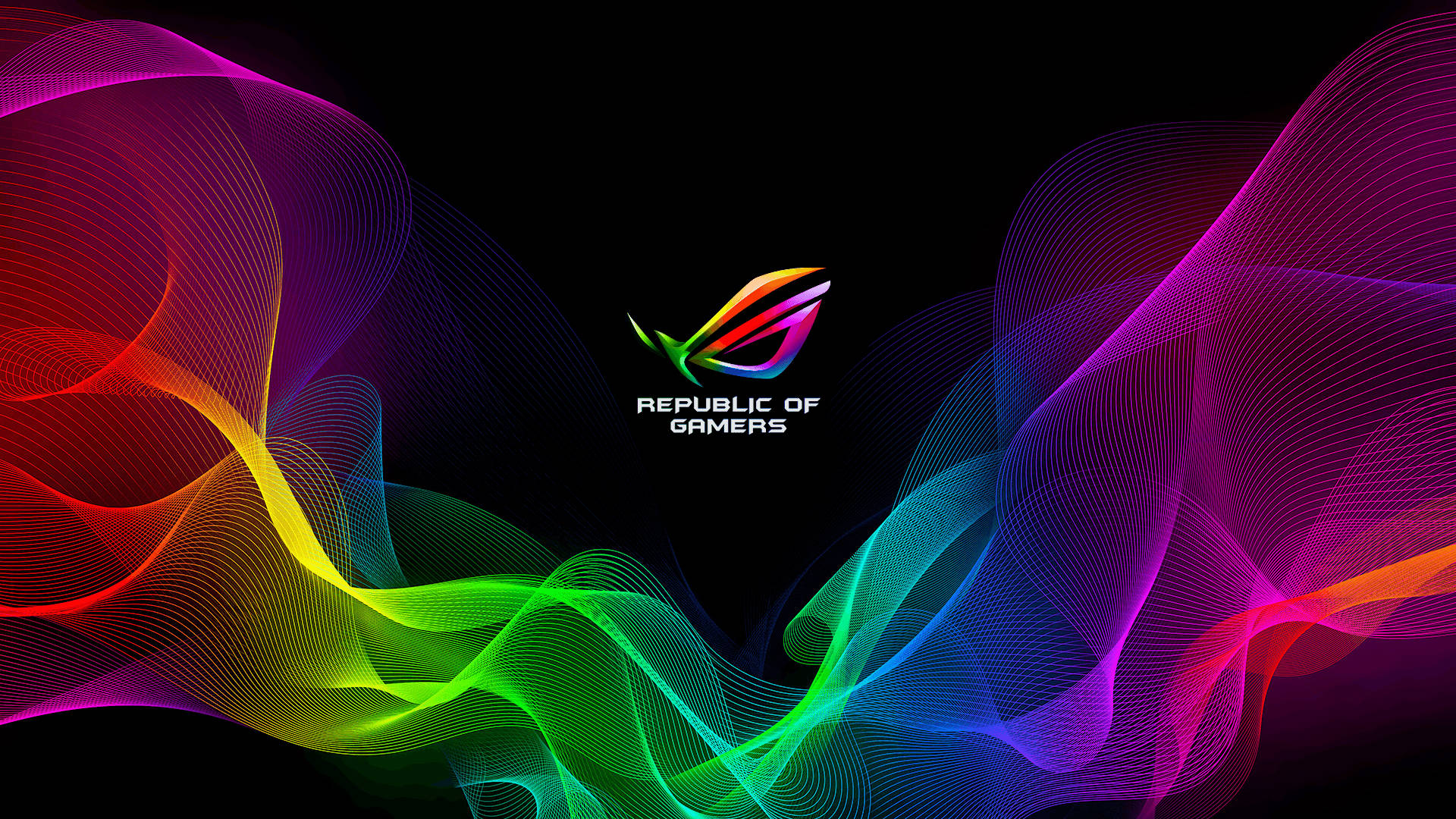 ROG লোগো RGB 4K ওয়ালপেপার