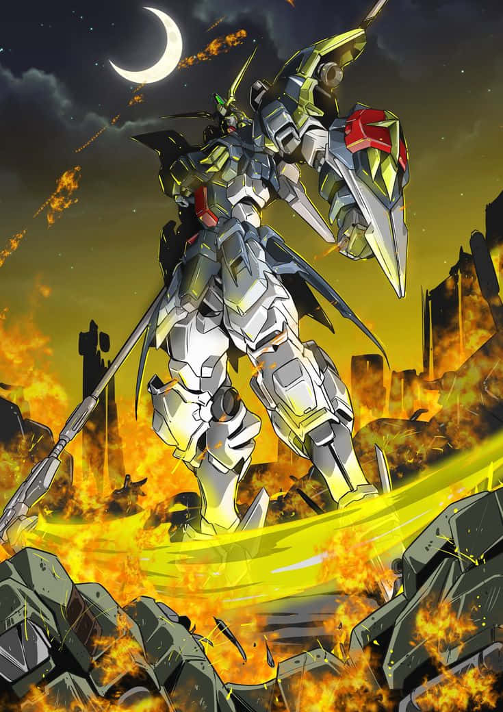 RX-78-2 গানডাম শক্তিশালীভাবে অ্যাকশনে ওয়ালপেপার