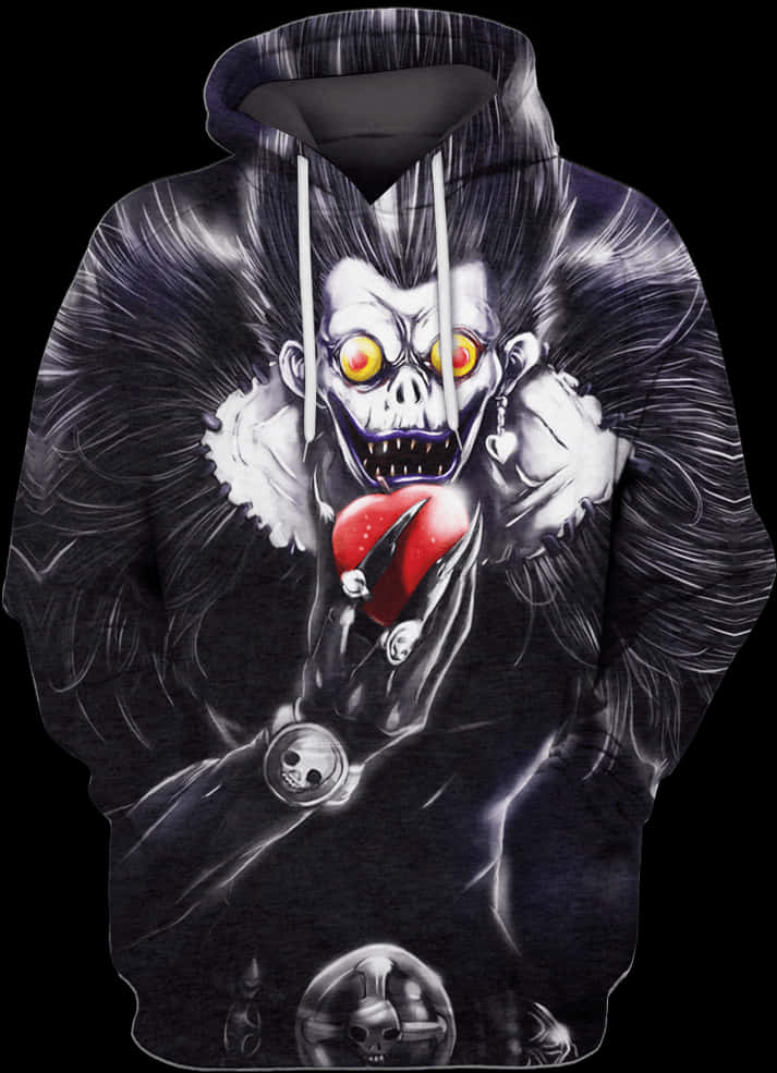 Ryuk ডেথ নোট হুডি ডিজাইন ওয়ালপেপার