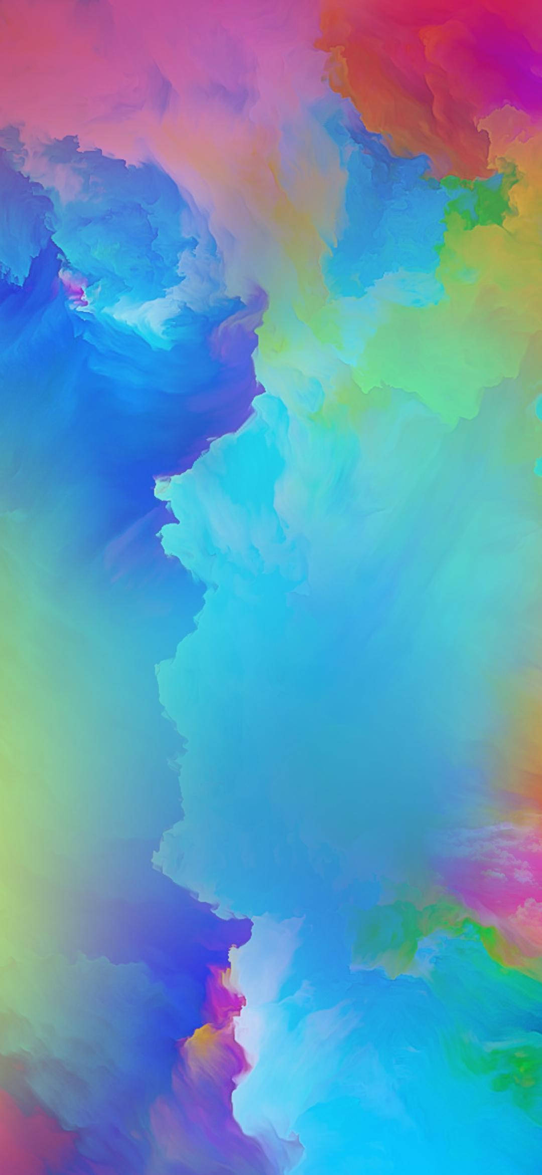 Samsung A71 রঙিন মেঘ ওয়ালপেপার