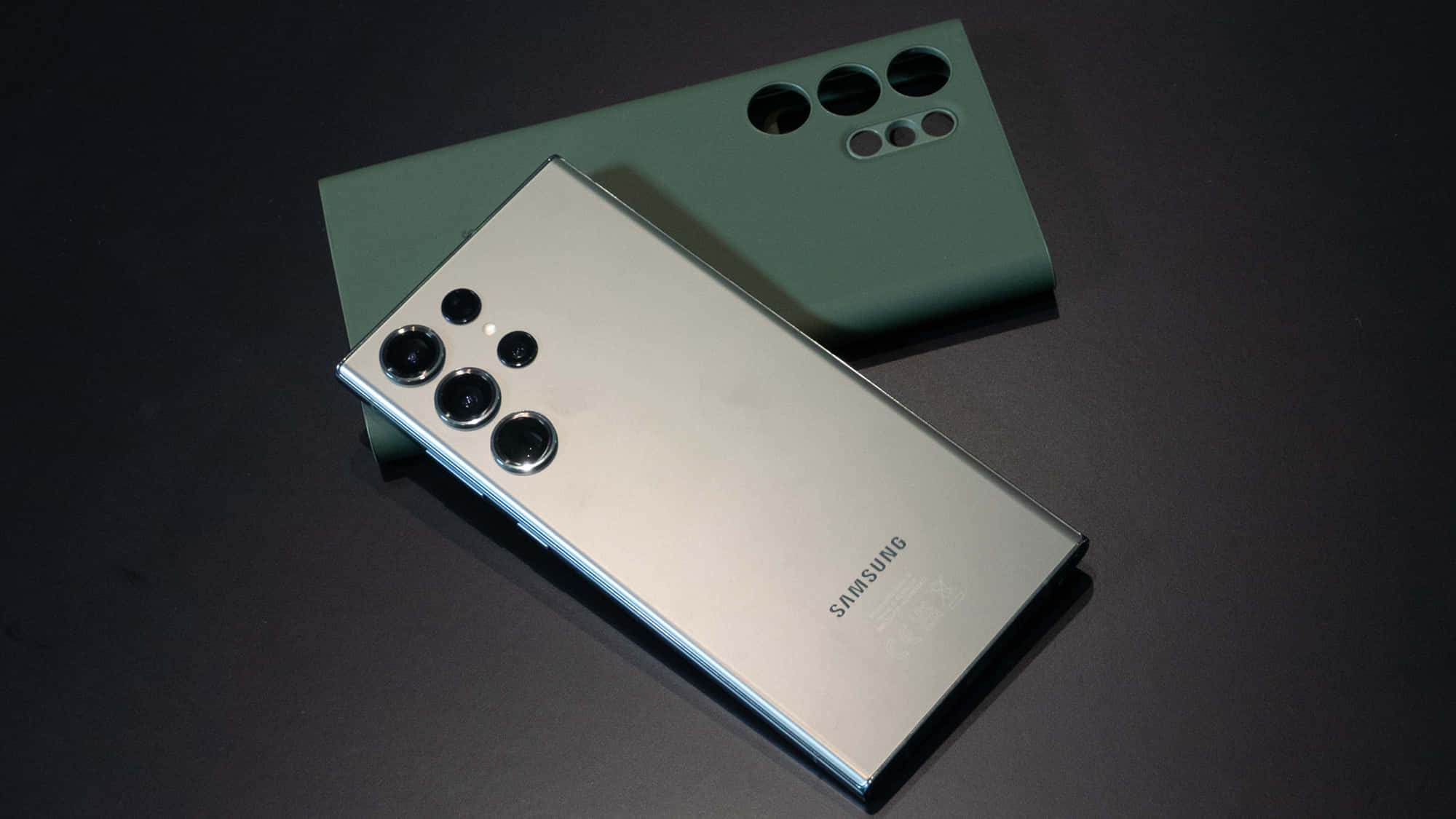 Samsung S23 Ultra স্মার্টফোন প্রদর্শন ওয়ালপেপার