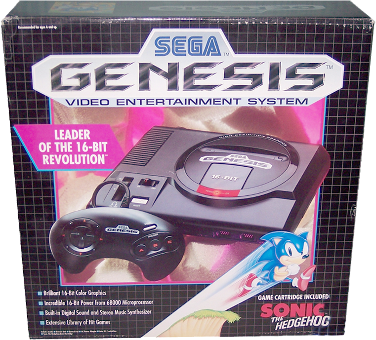 Sega Genesis কনসোল বক্স আর্ট ওয়ালপেপার